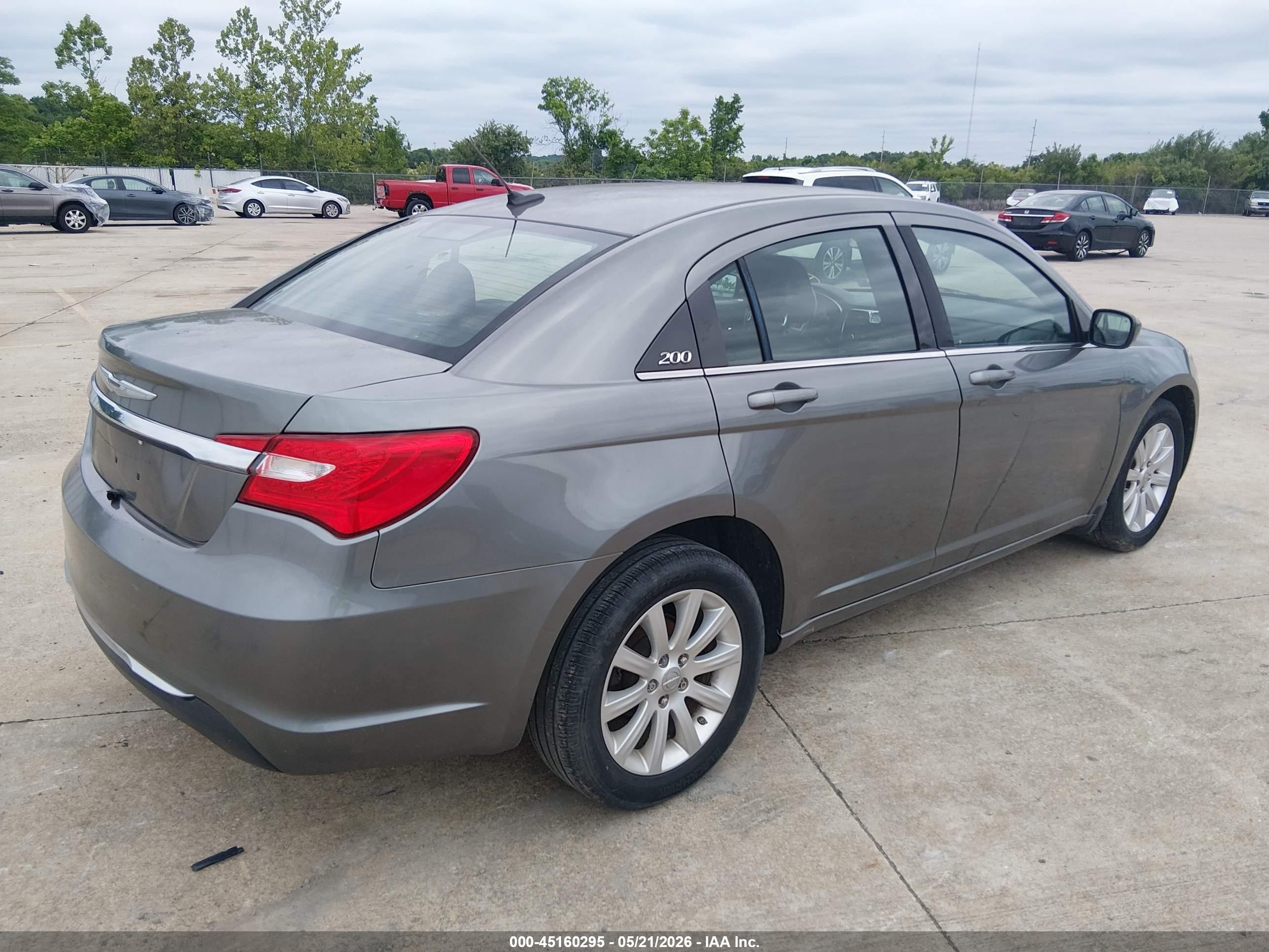 2012 Chrysler 200 Touring Серый vin: 1C3CCBBB6CN164119