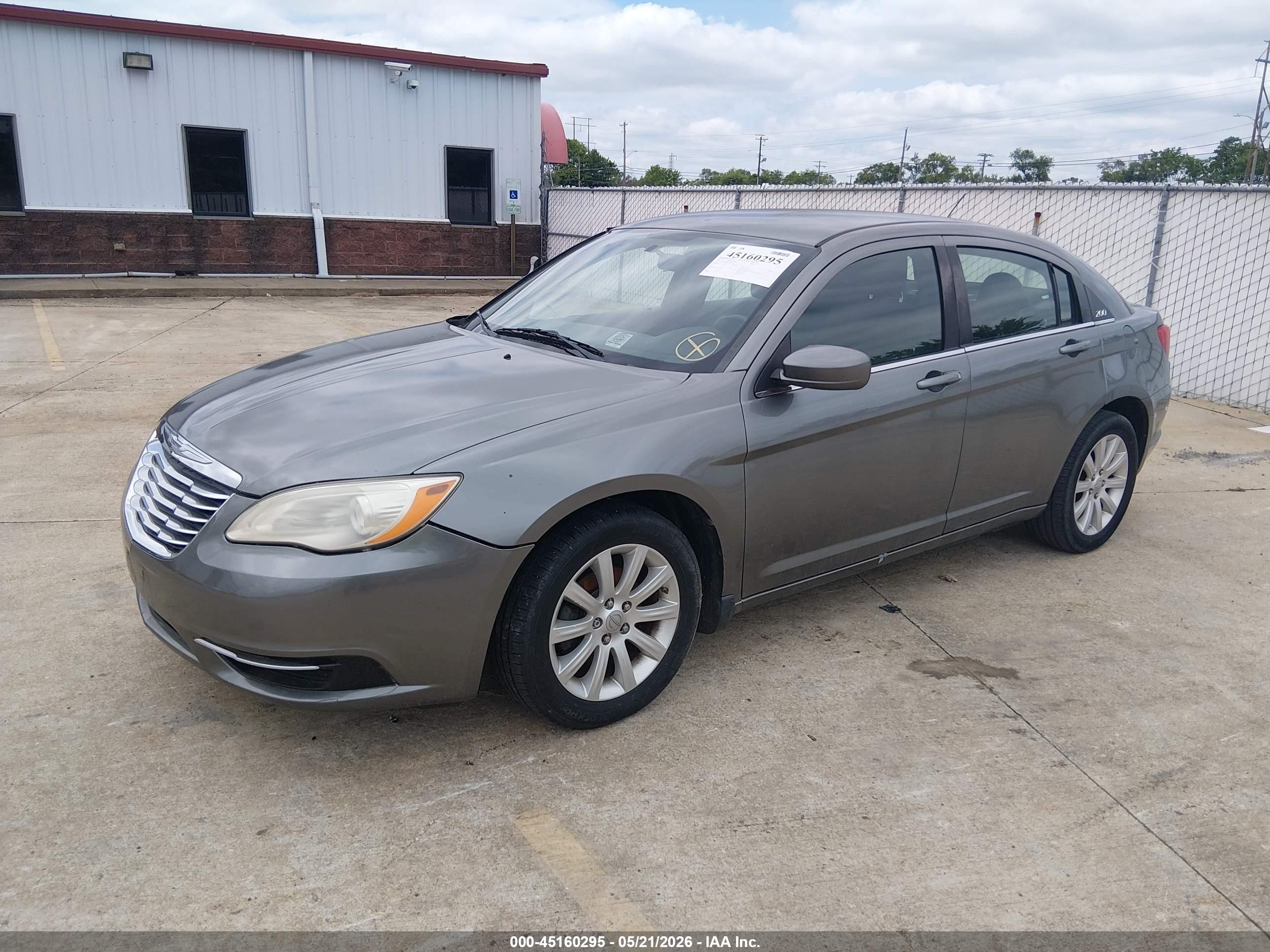 2012 Chrysler 200 Touring Серый vin: 1C3CCBBB6CN164119