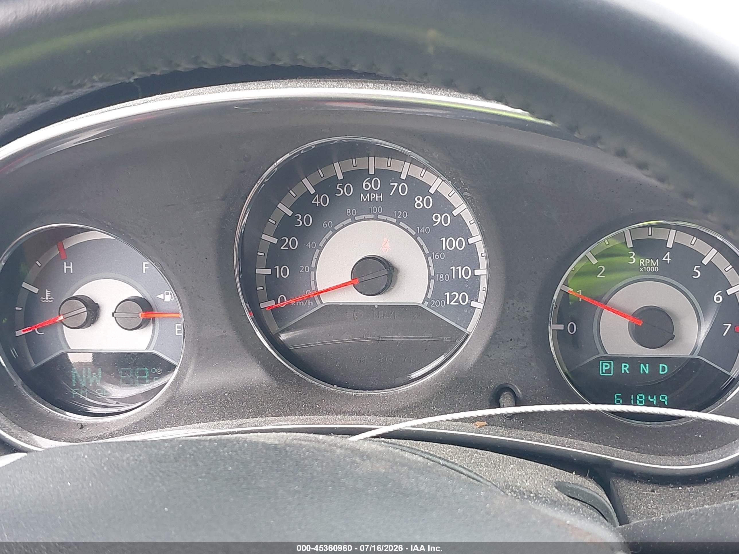 2012 Chrysler 200 Touring Light Blue vin: 1C3CCBBB6CN164167