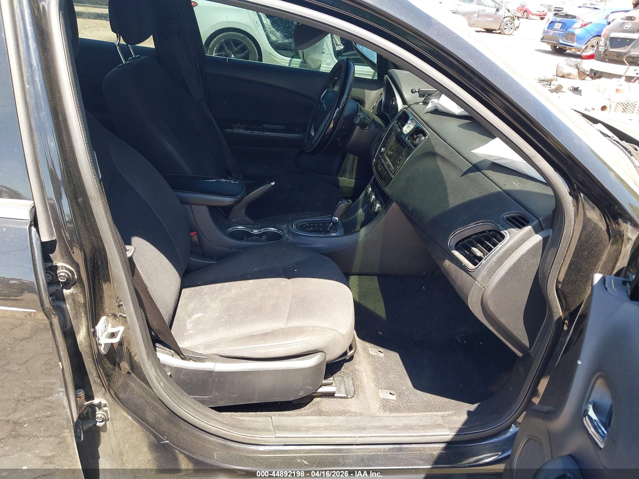 2013 Chrysler 200 Touring Black vin: 1C3CCBBB6DN595836