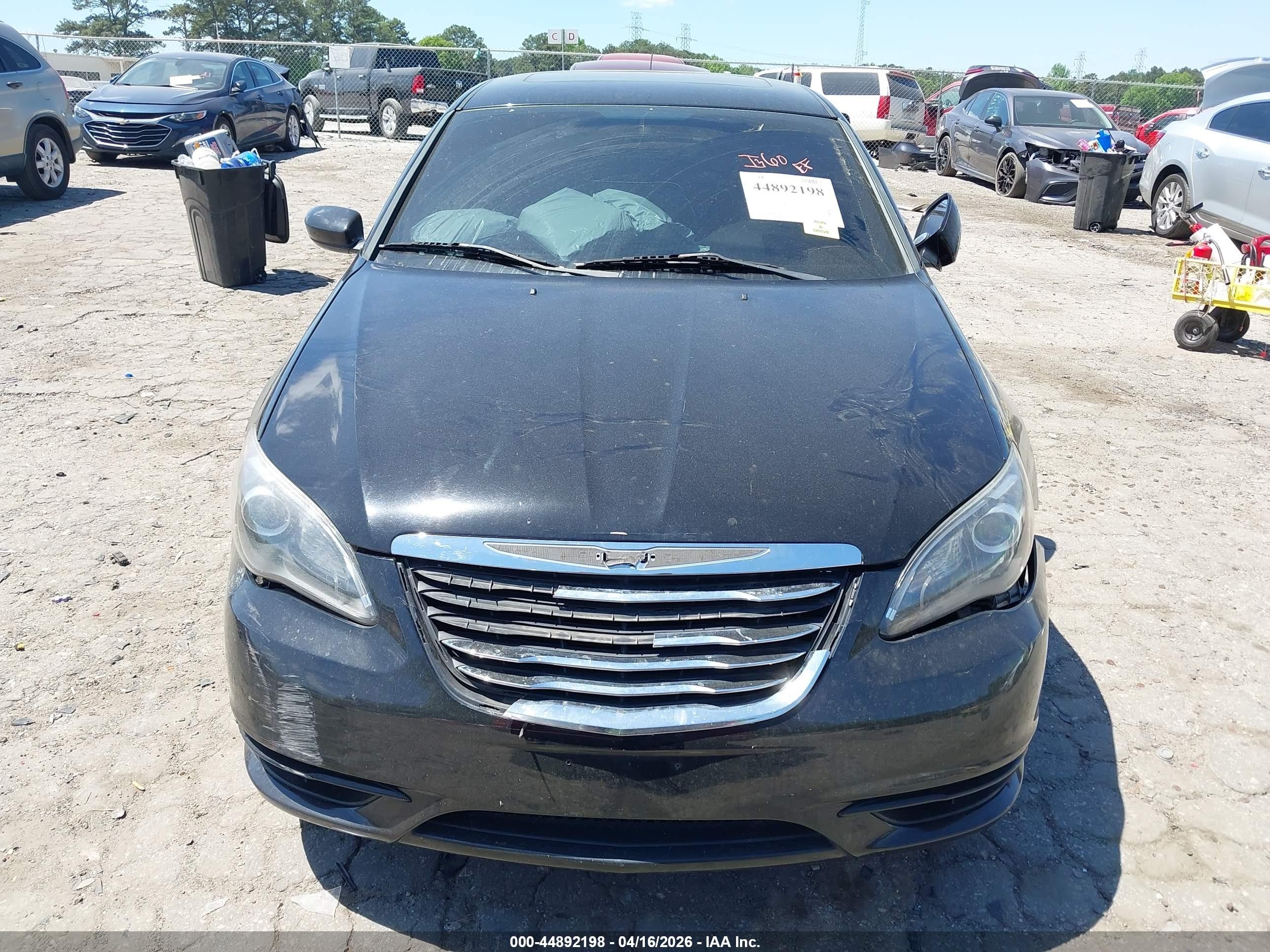 2013 Chrysler 200 Touring Black vin: 1C3CCBBB6DN595836