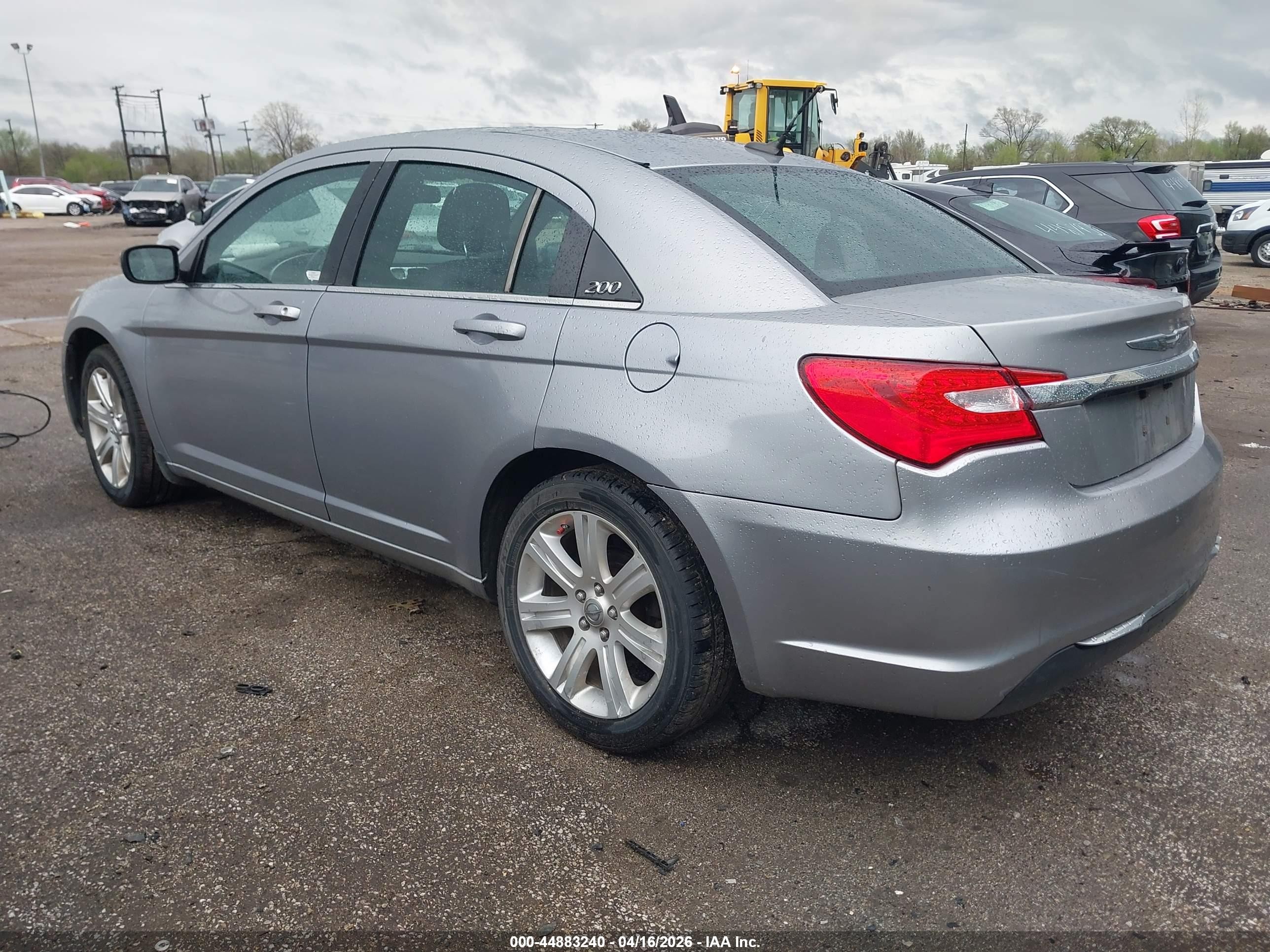2013 Chrysler 200 Touring Silver vin: 1C3CCBBB6DN597540