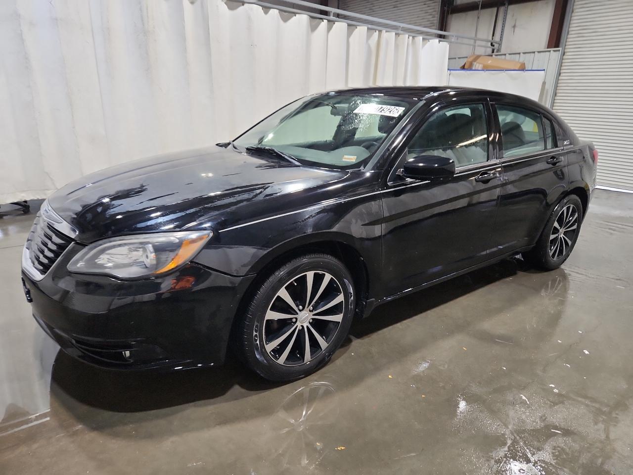 2013 Chrysler 200 Touring Black vin: 1C3CCBBB6DN651290 Damage: Left Front Tire, Worn, Replacement Required