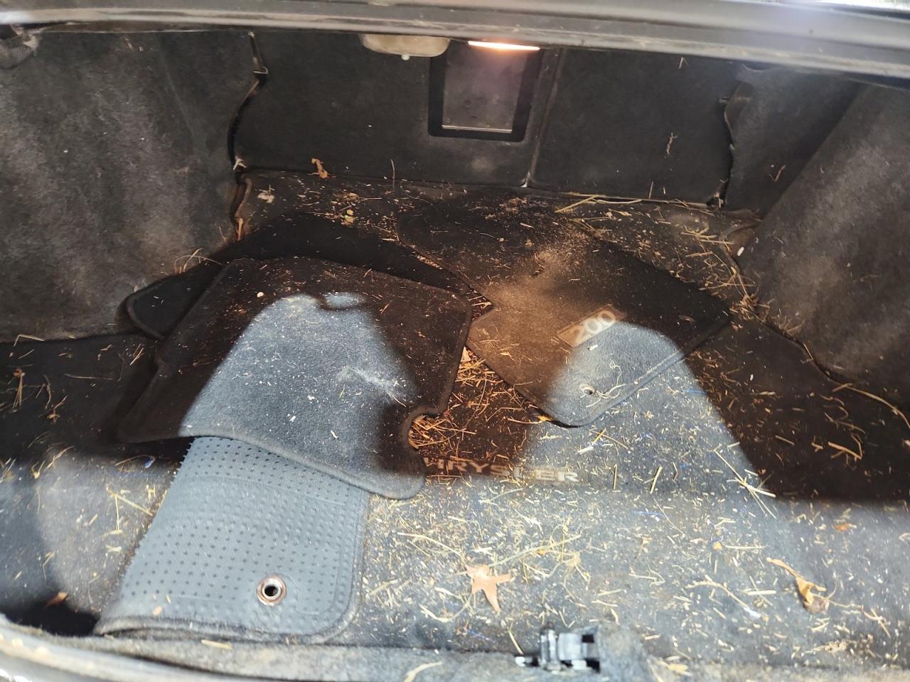 2013 Chrysler 200 Touring Black vin: 1C3CCBBB6DN651290 Damage: Luggage Carpeting, Stained, Permanent