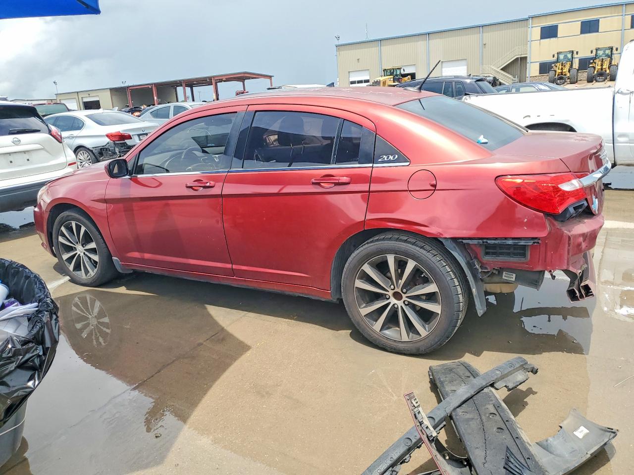 2014 Chrysler 200 Touring Burgundy vin: 1C3CCBBB6EN197883