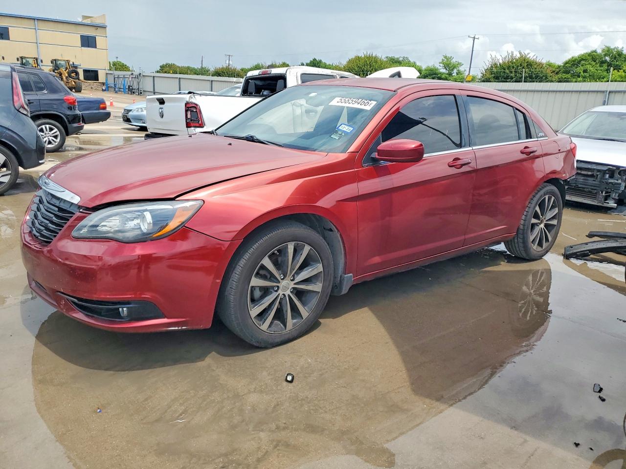2014 Chrysler 200 Touring Burgundy vin: 1C3CCBBB6EN197883