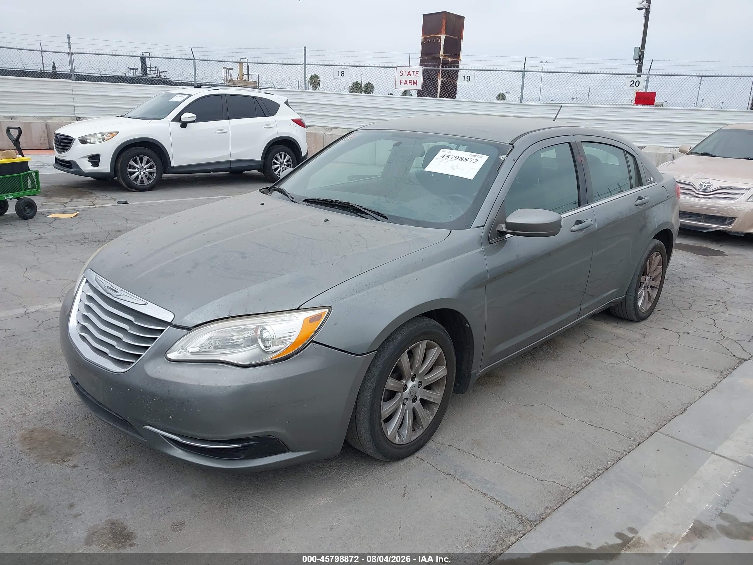 2012 Chrysler 200 Touring Серый vin: 1C3CCBBB7CN120632