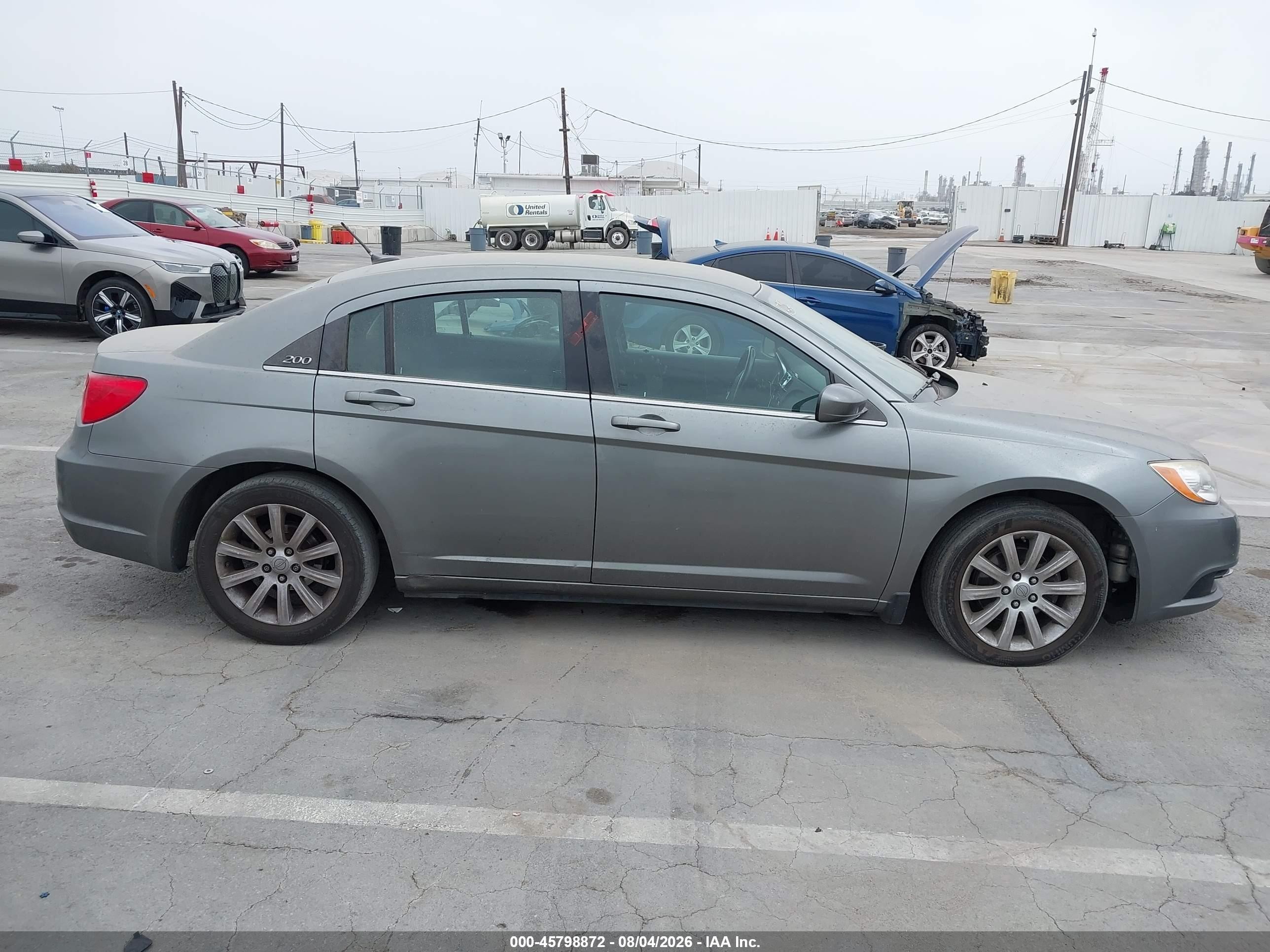 2012 Chrysler 200 Touring Серый vin: 1C3CCBBB7CN120632