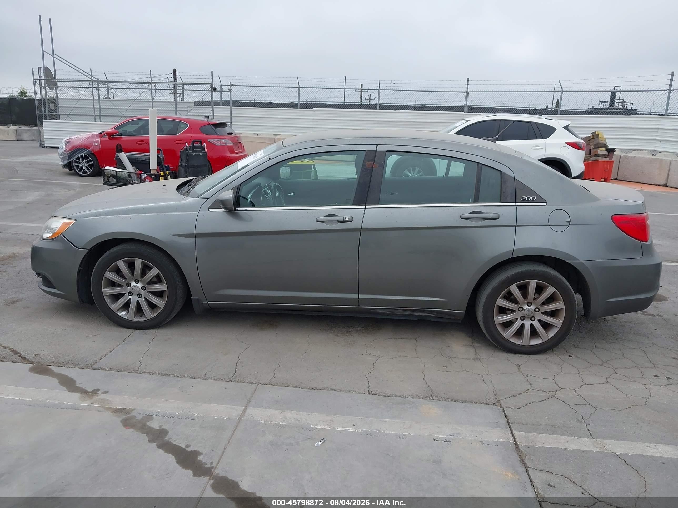 2012 Chrysler 200 Touring Серый vin: 1C3CCBBB7CN120632