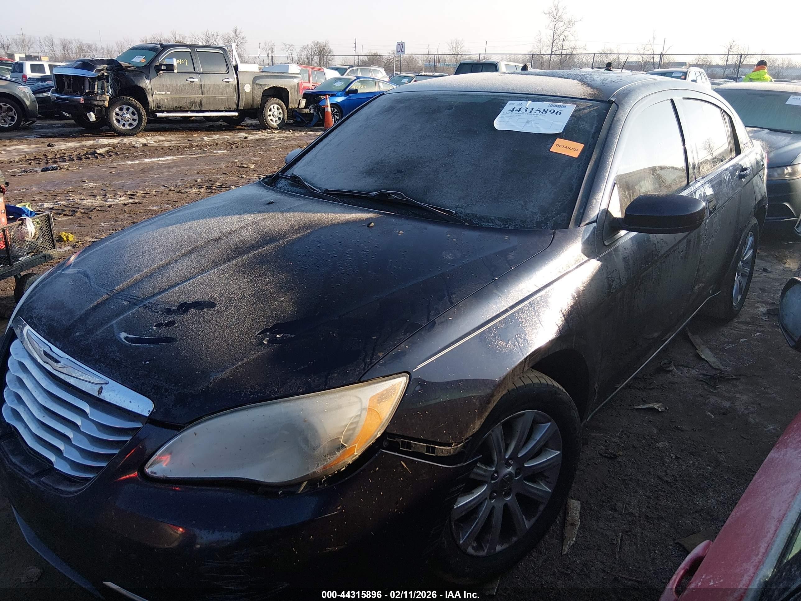 2012 Chrysler 200 Touring Фиолетовый vin: 1C3CCBBB7CN125412