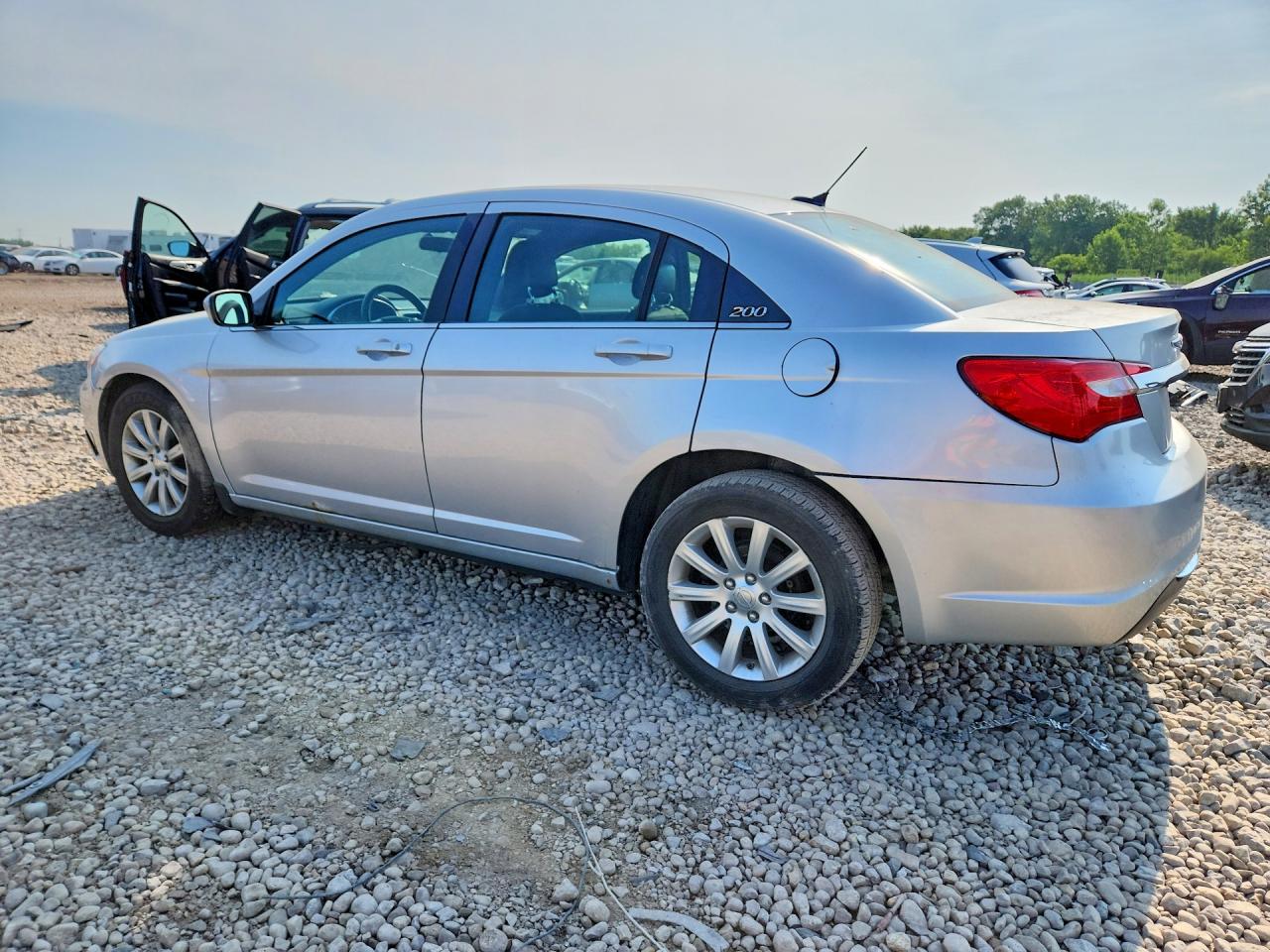 2012 Chrysler 200 Silver vin: 1C3CCBBB7CN175887