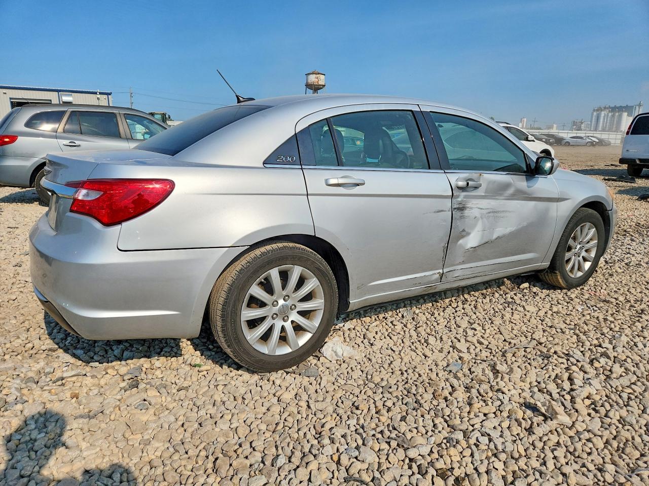 2012 Chrysler 200 Silver vin: 1C3CCBBB7CN175887
