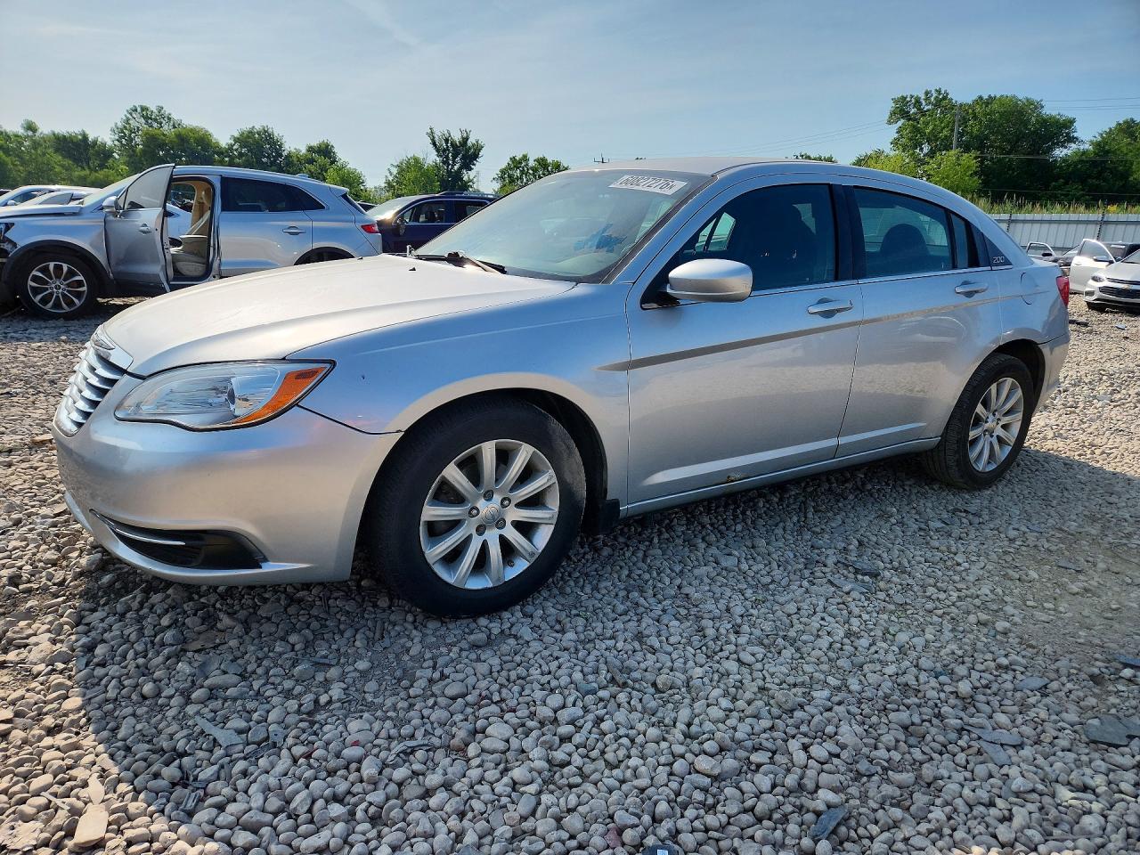 2012 Chrysler 200 Silver vin: 1C3CCBBB7CN175887