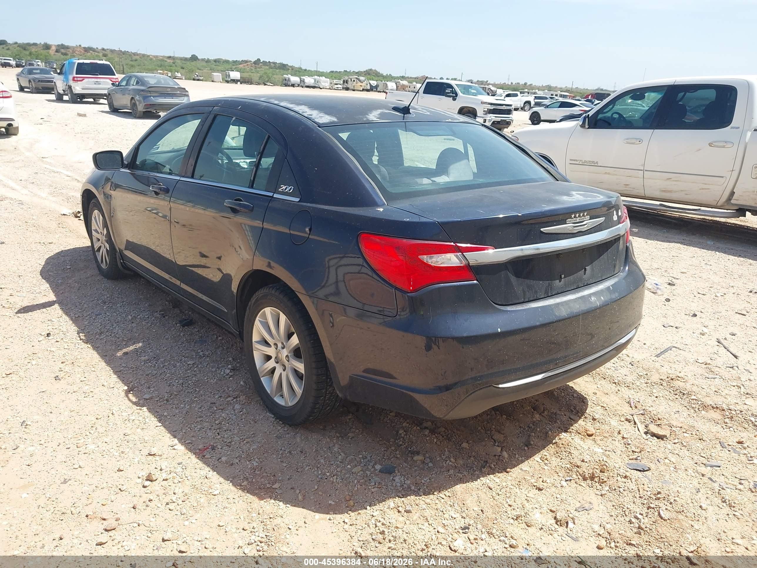 2012 Chrysler 200 Touring Dark Blue vin: 1C3CCBBB7CN283796