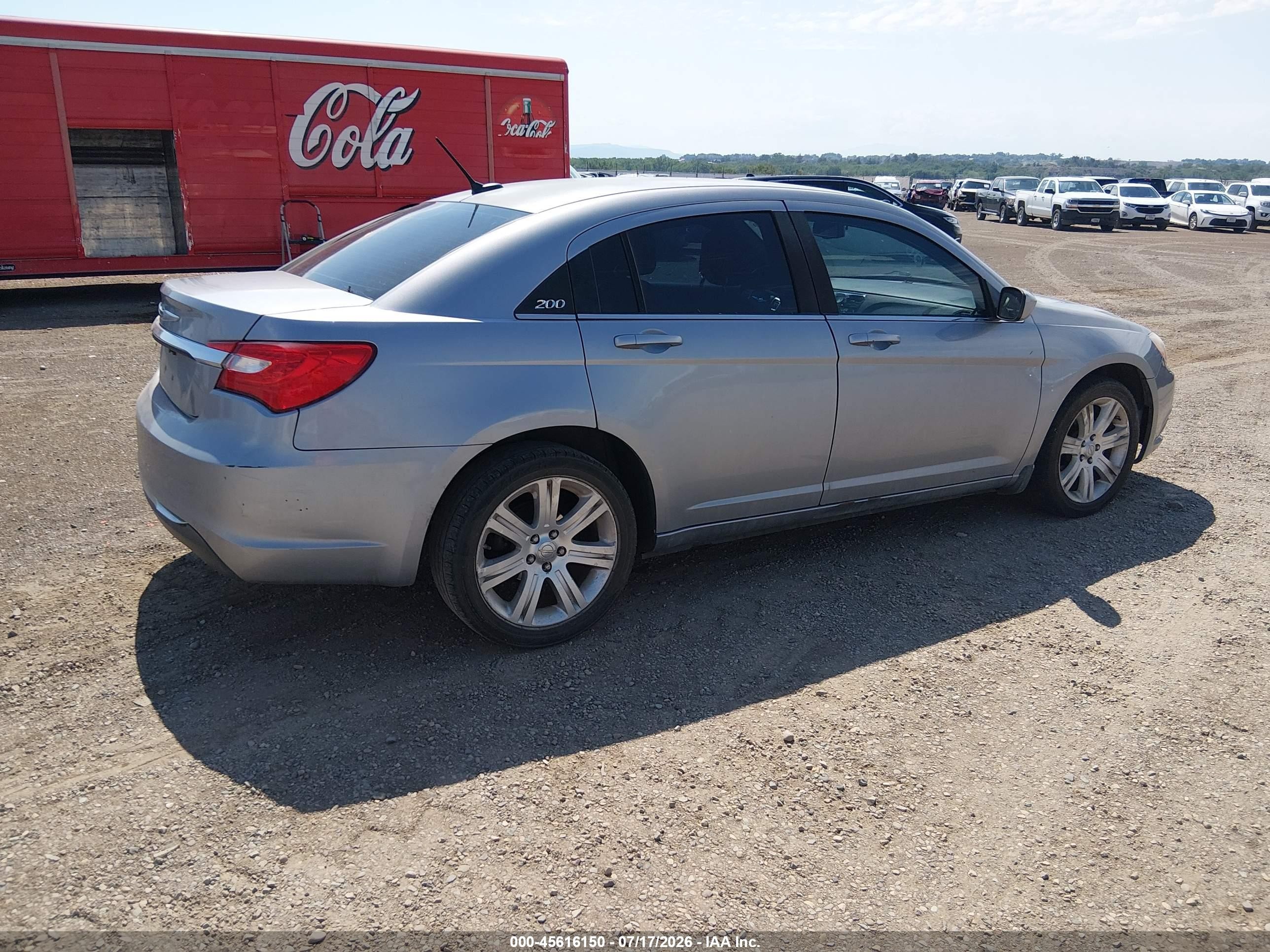 2013 Chrysler 200 Touring Silver vin: 1C3CCBBB7DN542448