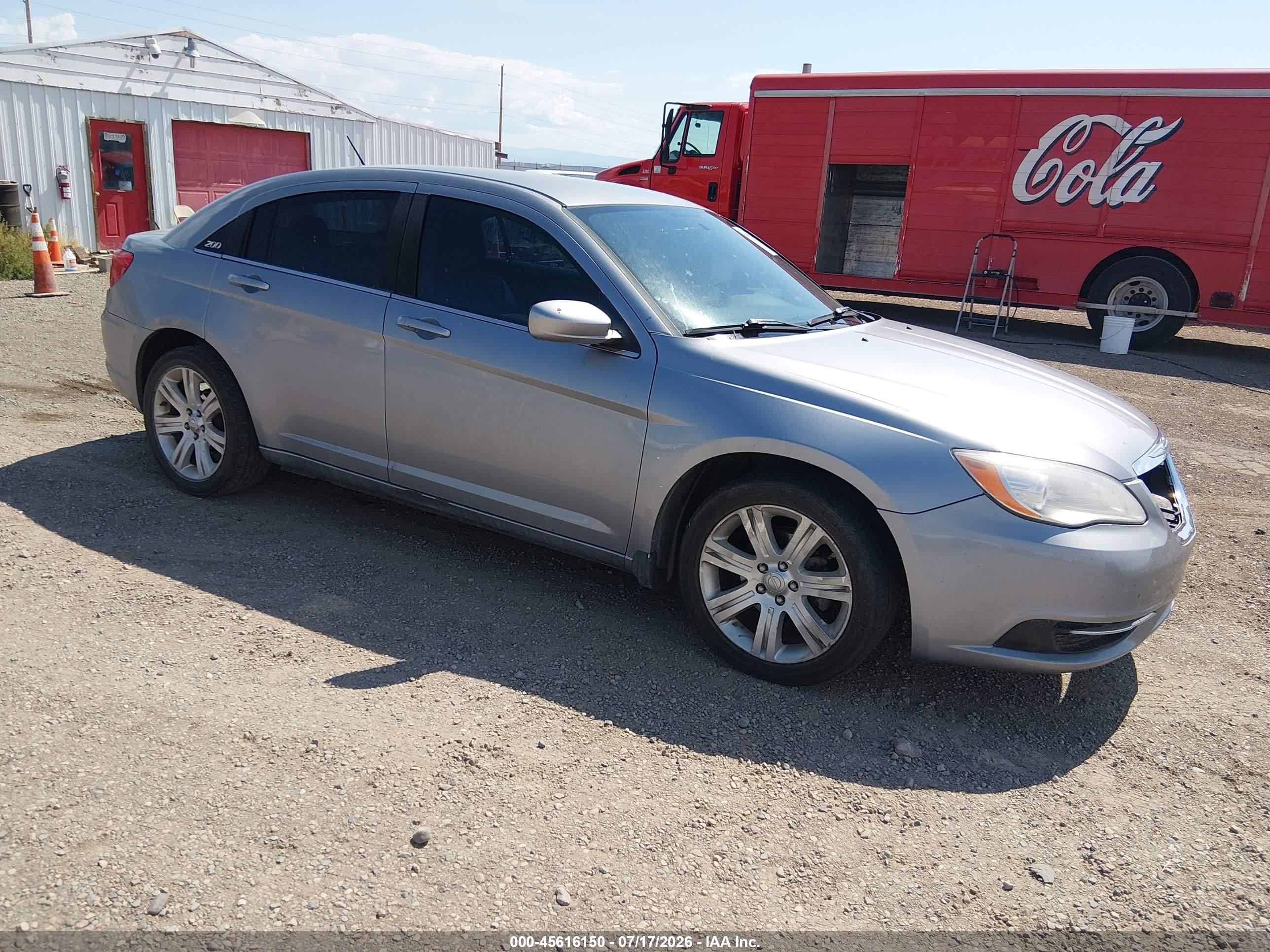 2013 Chrysler 200 Touring Silver vin: 1C3CCBBB7DN542448