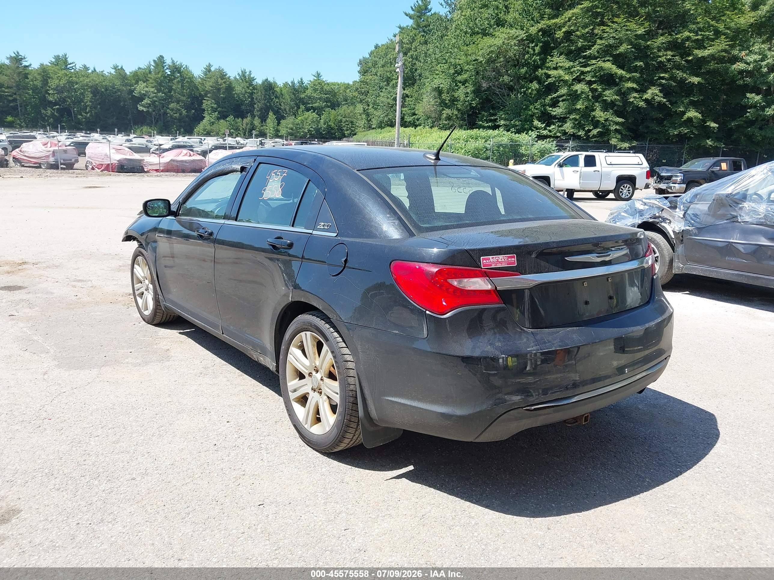 2013 Chrysler 200 Touring Черный vin: 1C3CCBBB7DN543678