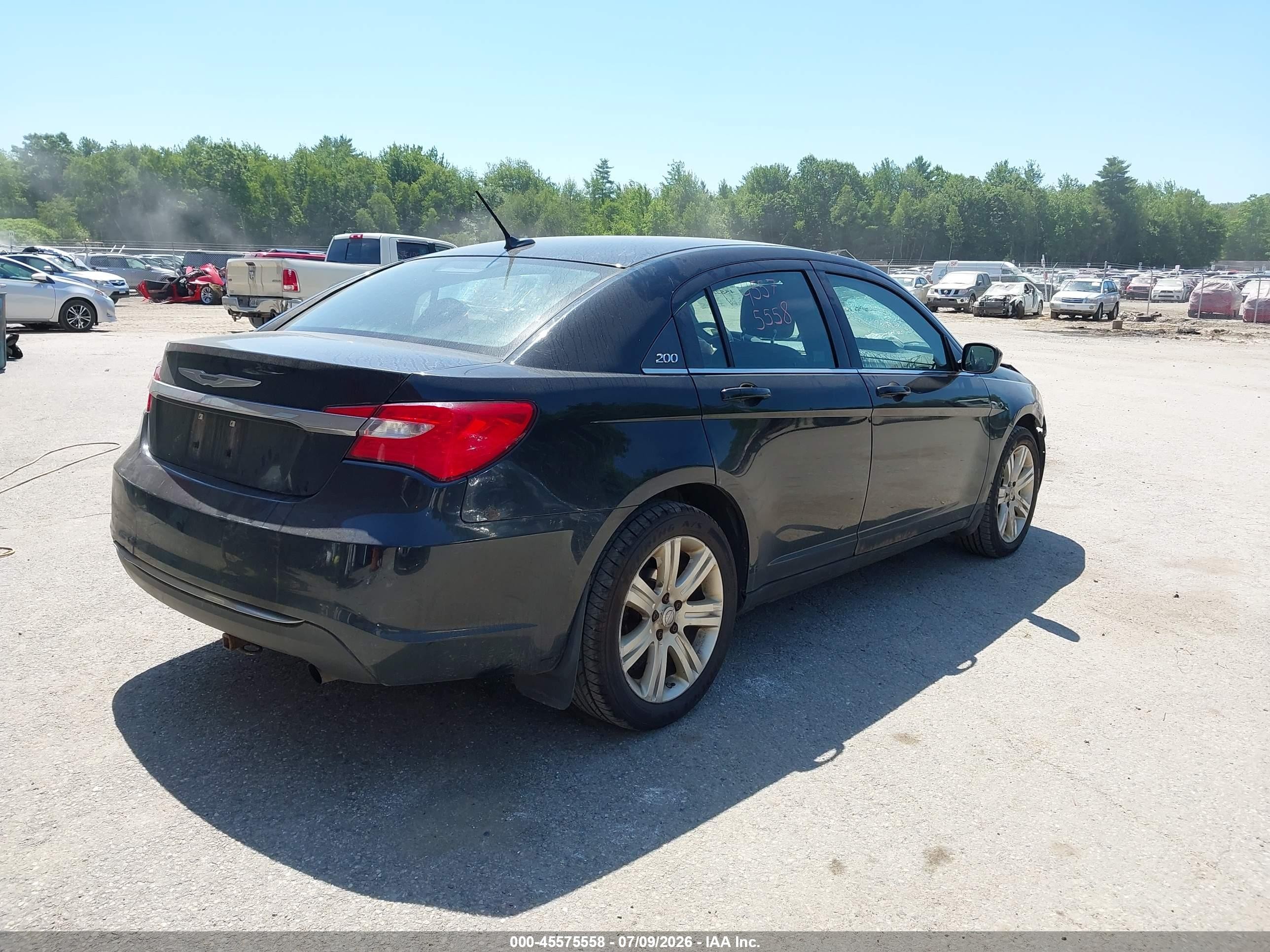 2013 Chrysler 200 Touring Черный vin: 1C3CCBBB7DN543678
