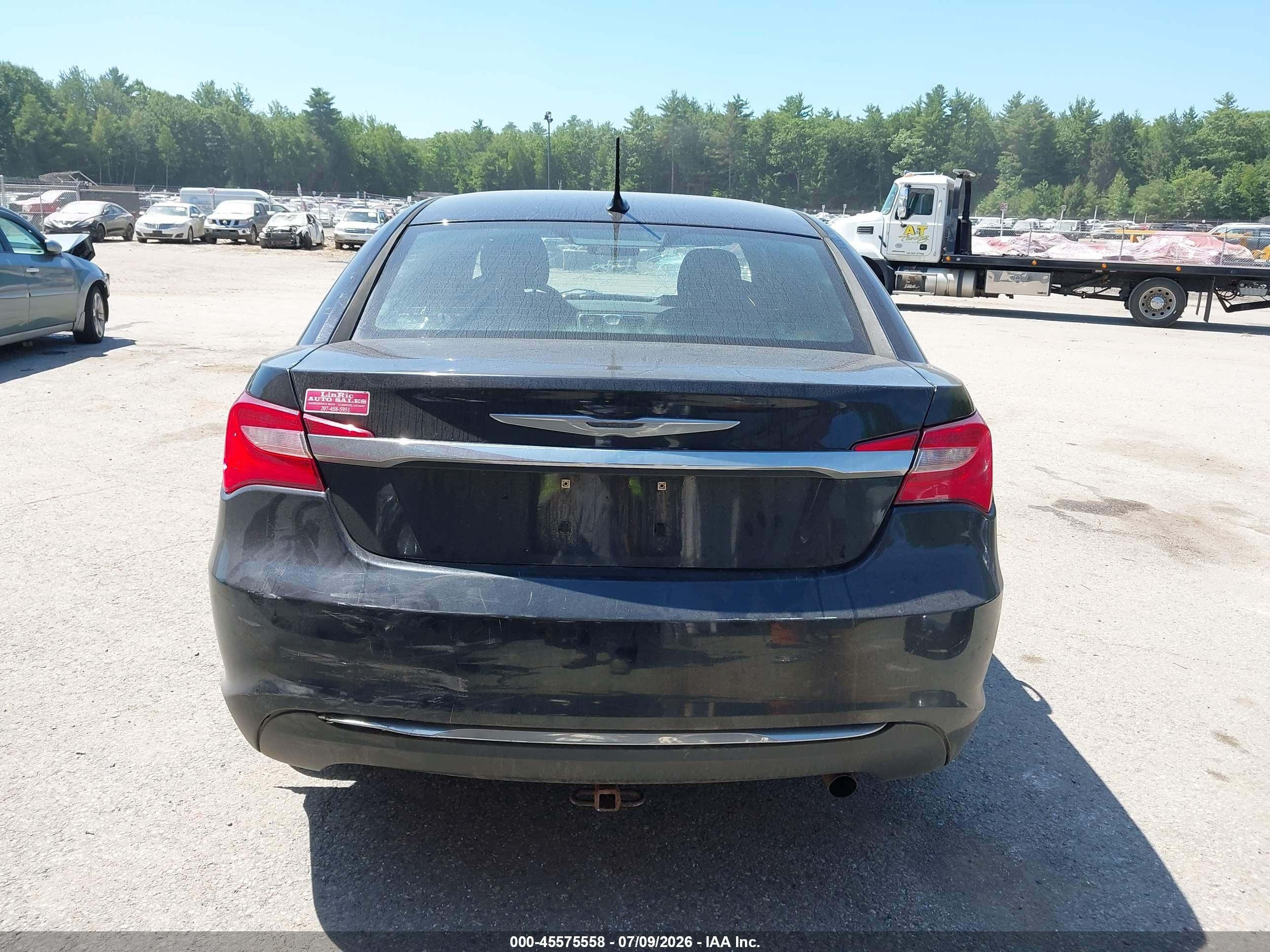 2013 Chrysler 200 Touring Черный vin: 1C3CCBBB7DN543678