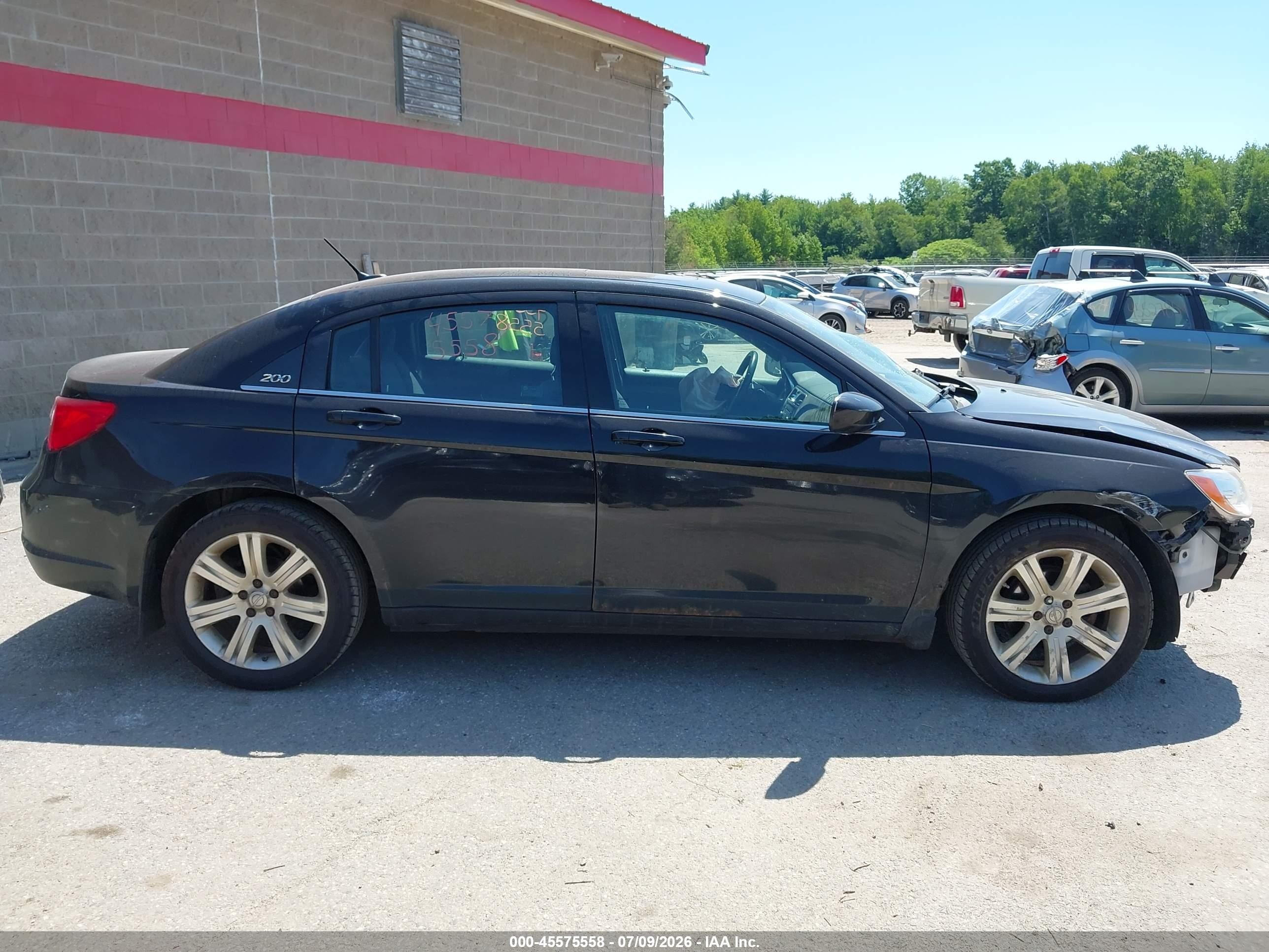 2013 Chrysler 200 Touring Черный vin: 1C3CCBBB7DN543678