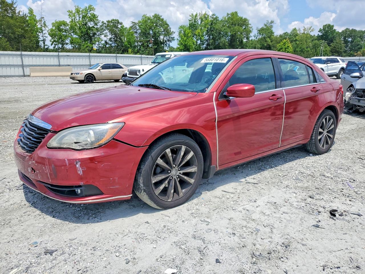 2014 Chrysler 200 Touring Red vin: 1C3CCBBB7EN183426