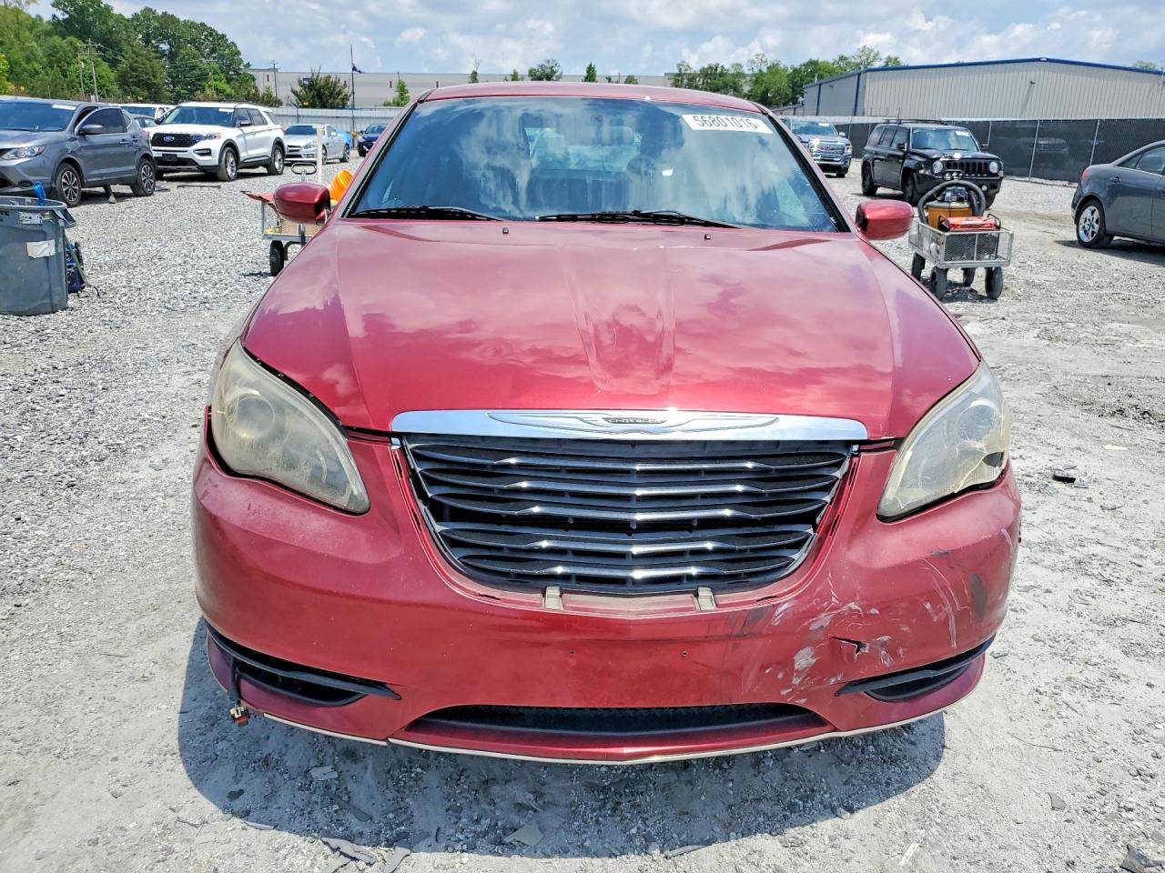 2014 Chrysler 200 Touring Red vin: 1C3CCBBB7EN183426