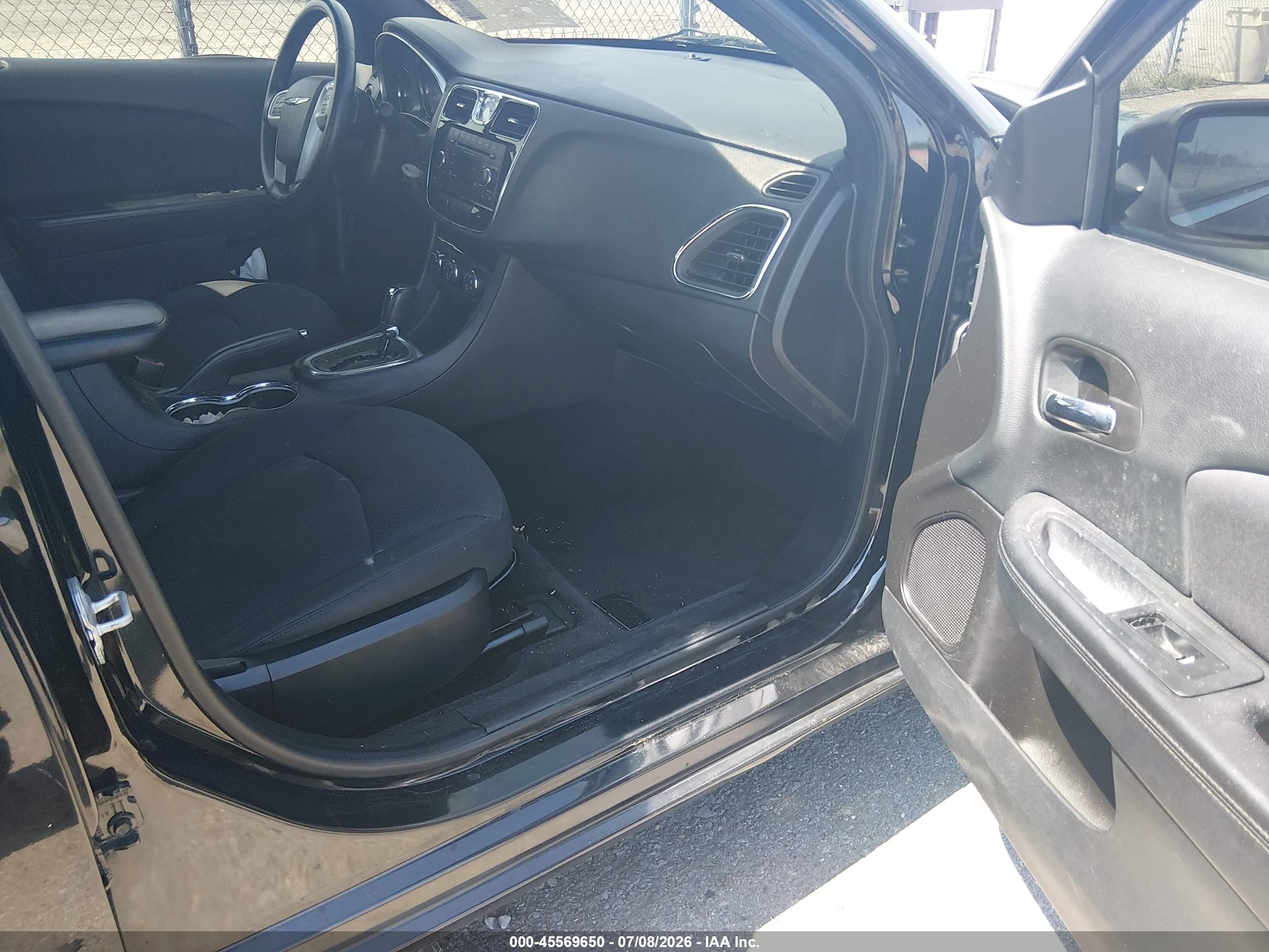 2014 Chrysler 200 Touring Black vin: 1C3CCBBB7EN183717