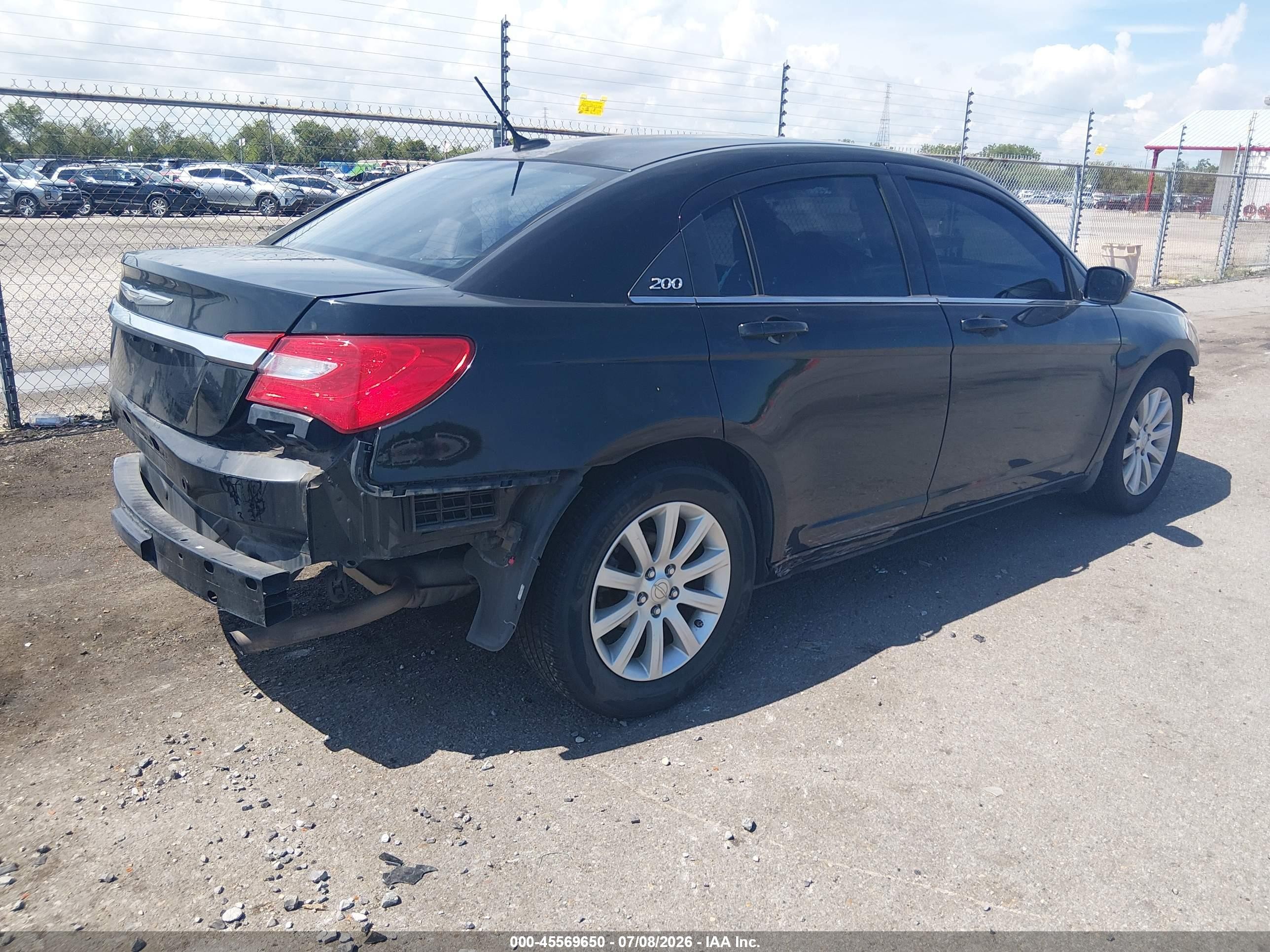 2014 Chrysler 200 Touring Black vin: 1C3CCBBB7EN183717