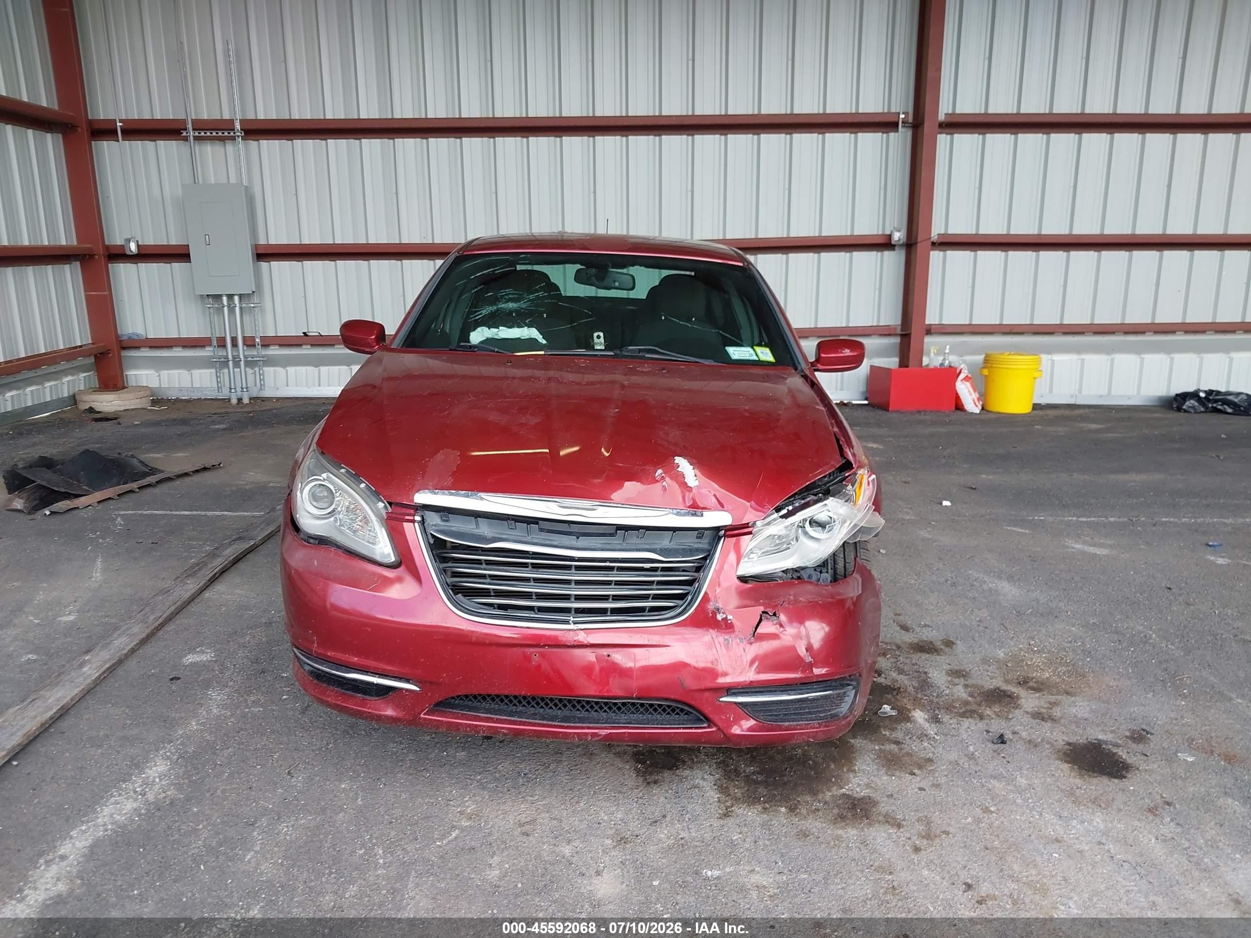 2014 Chrysler 200 Touring Red vin: 1C3CCBBB7EN197827