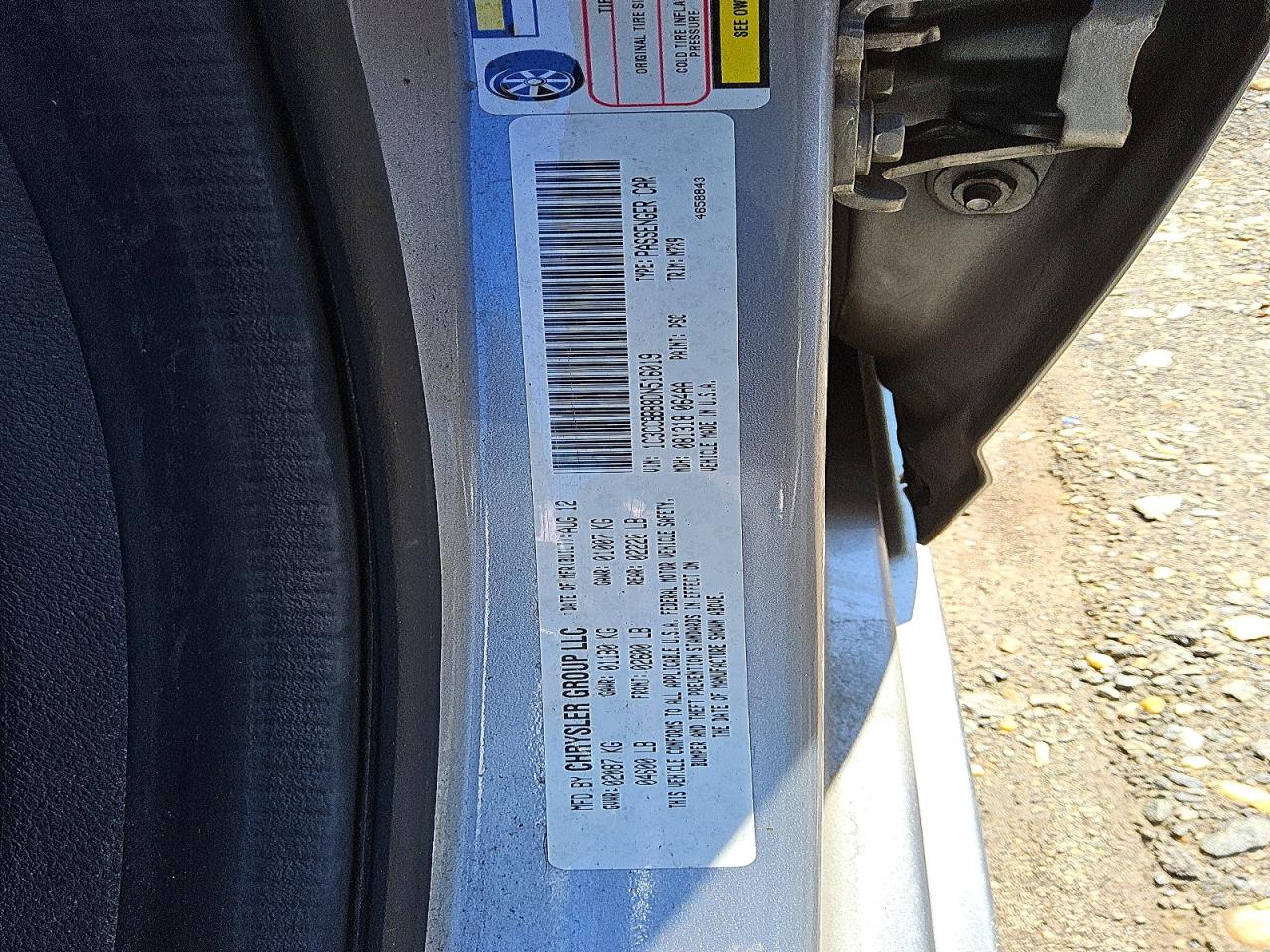 2013 Chrysler 200 Touring Silver vin: 1C3CCBBB8DN516019