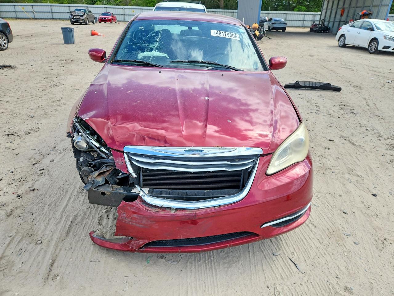 2013 Chrysler 200 Touring Burgundy vin: 1C3CCBBB8DN656510