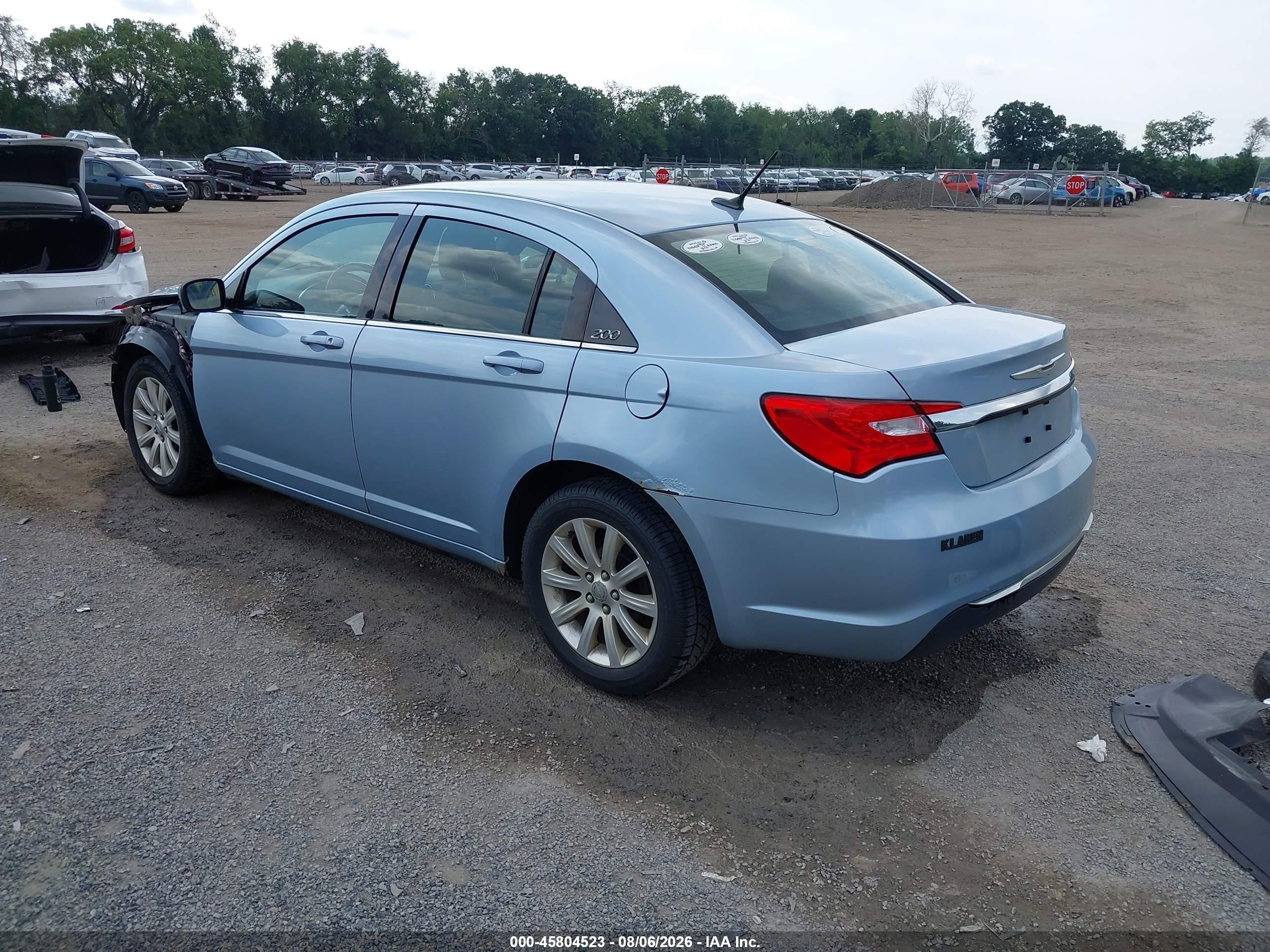 2013 Chrysler 200 Touring Blue vin: 1C3CCBBB8DN743968