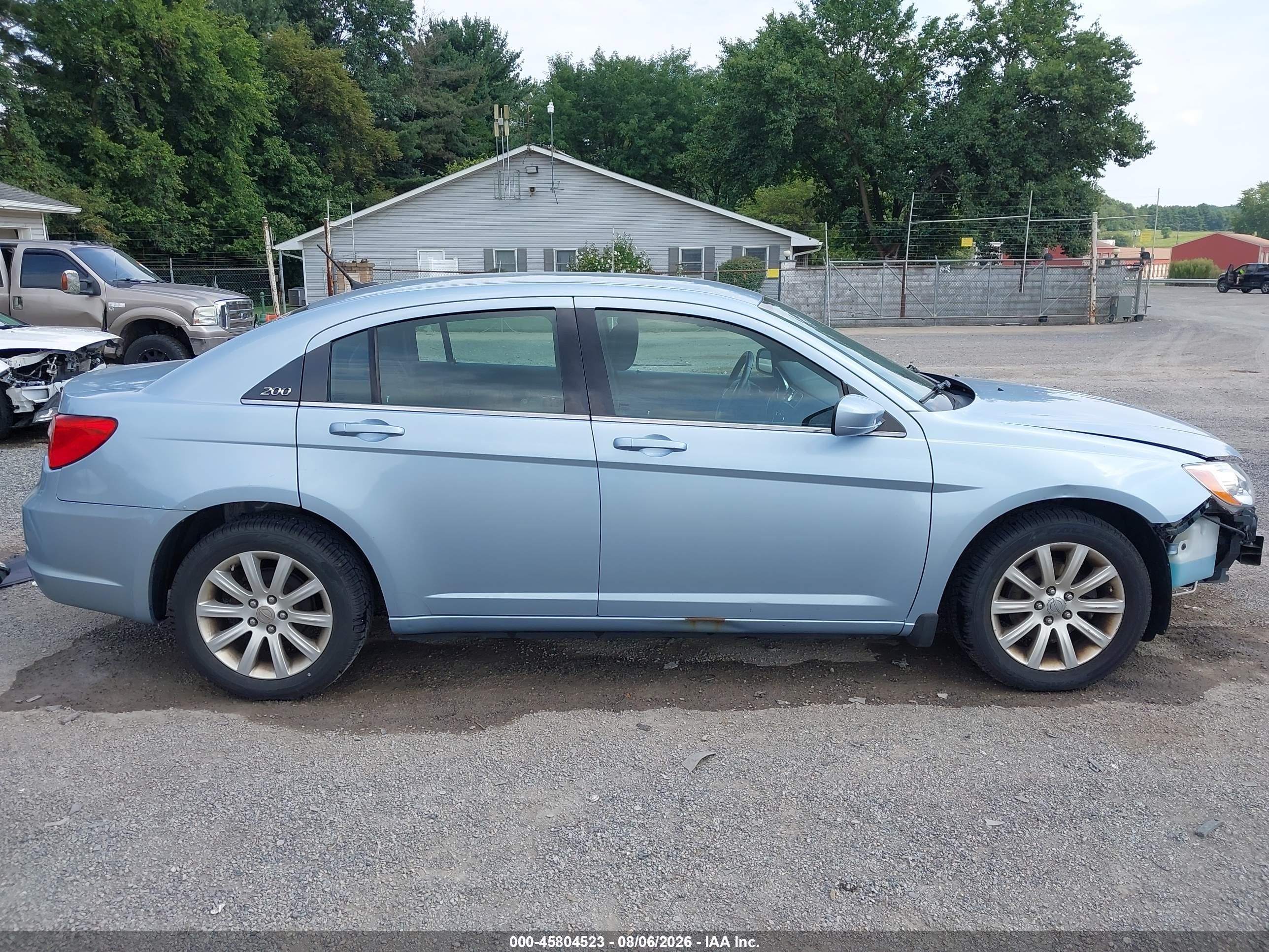 2013 Chrysler 200 Touring Blue vin: 1C3CCBBB8DN743968