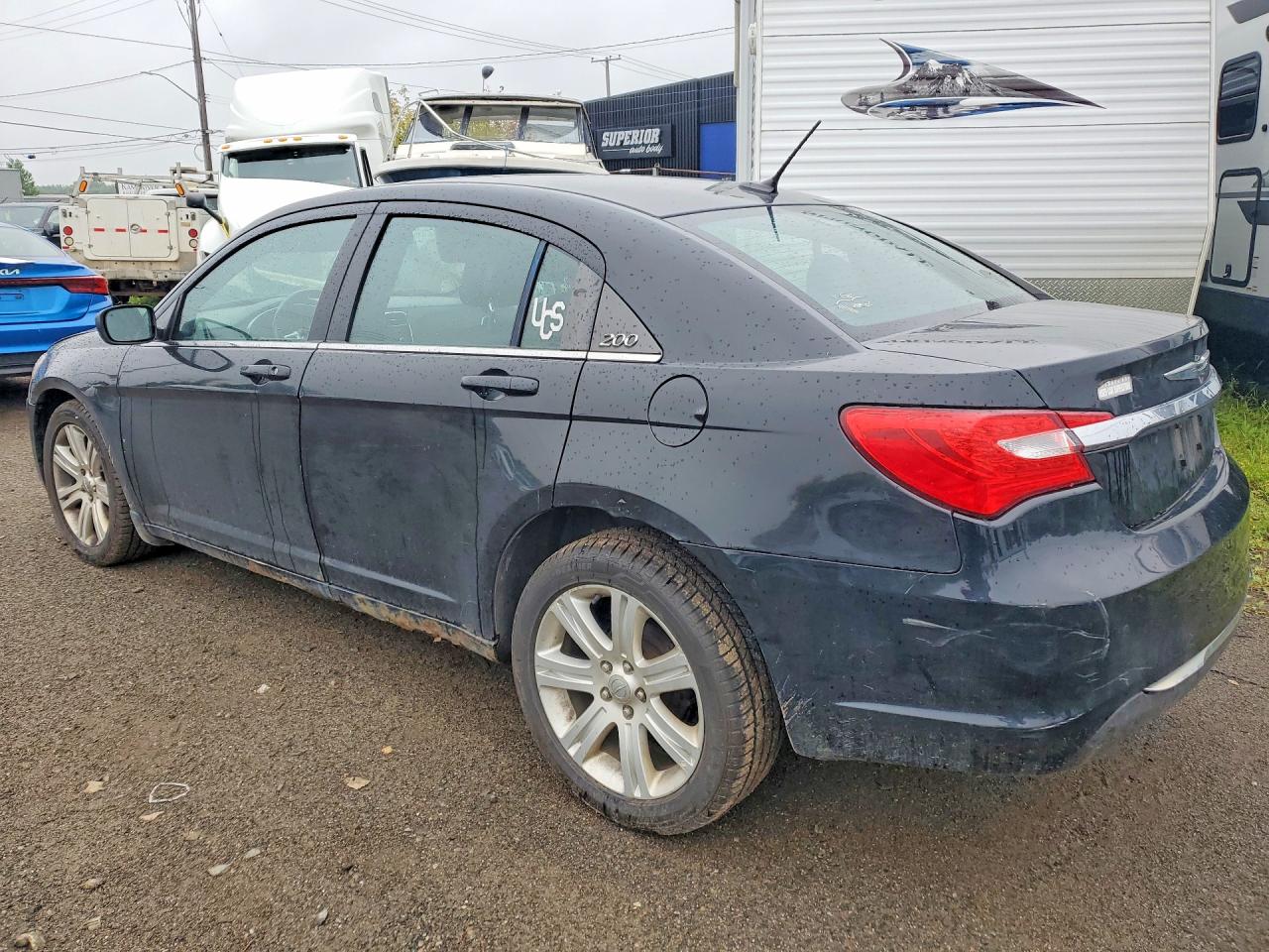 2013 Chrysler 200 Touring Black vin: 1C3CCBBB8DN758678