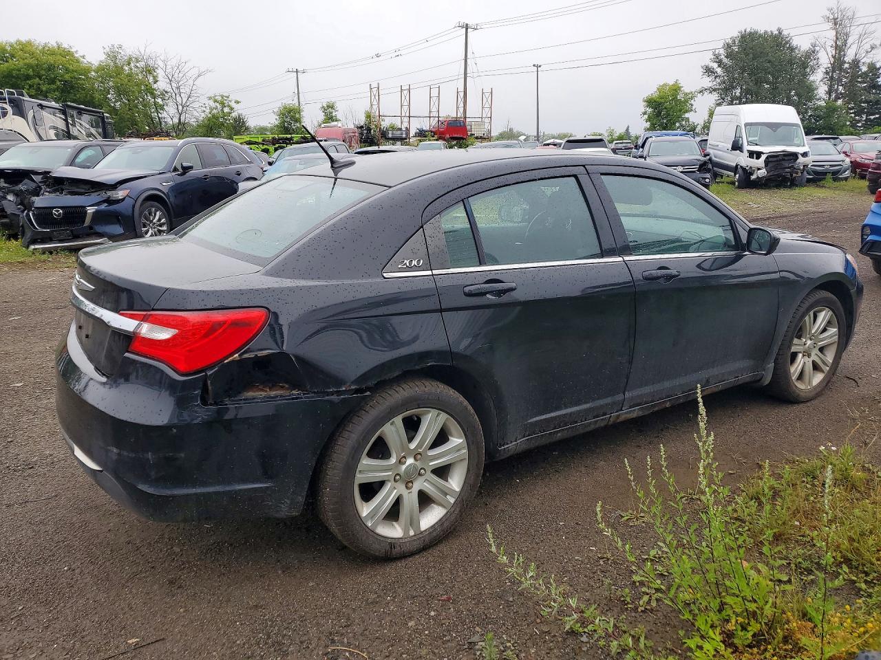 2013 Chrysler 200 Touring Black vin: 1C3CCBBB8DN758678