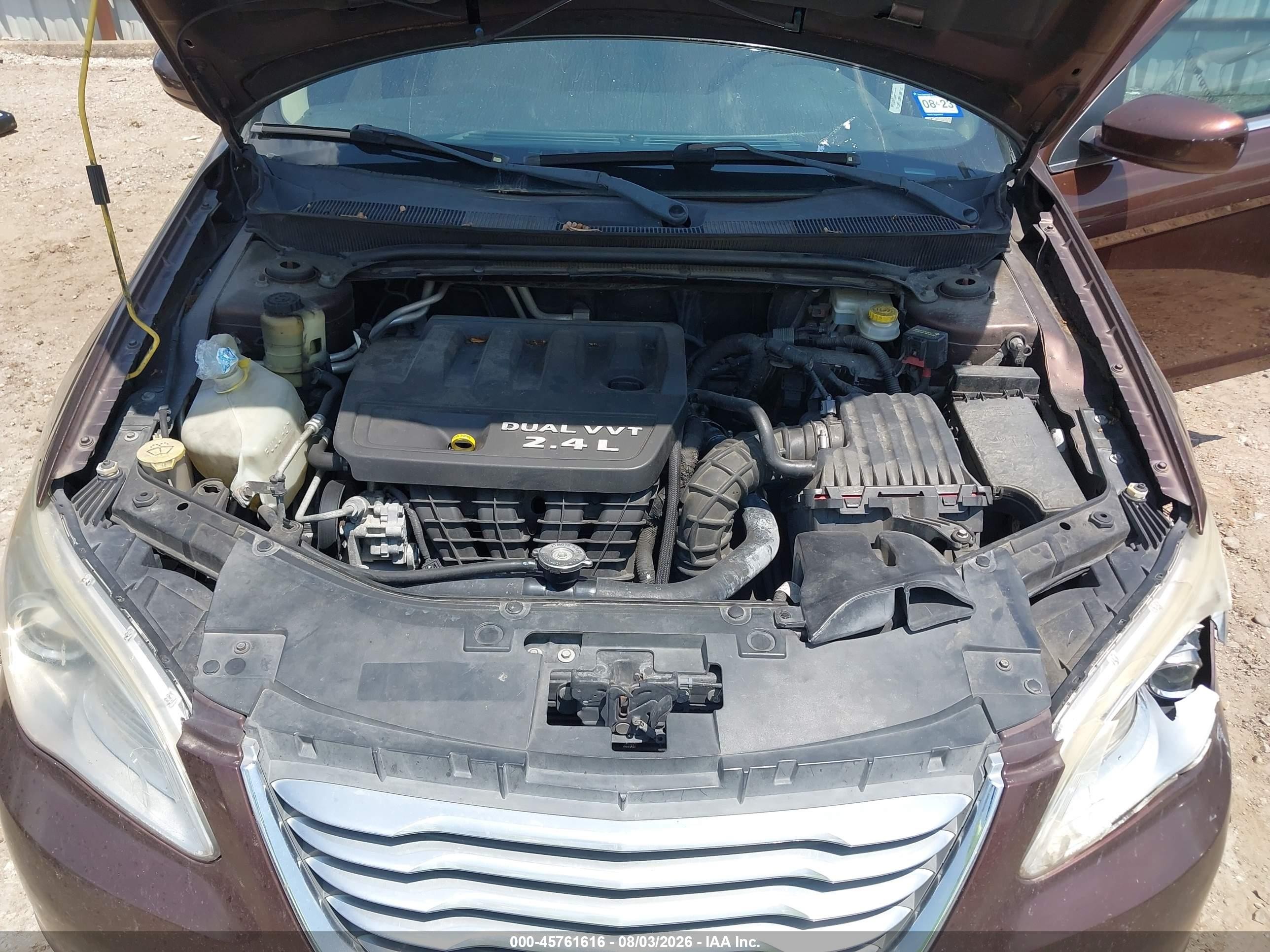 2012 Chrysler 200 Touring Бордовый vin: 1C3CCBBB9CN169461