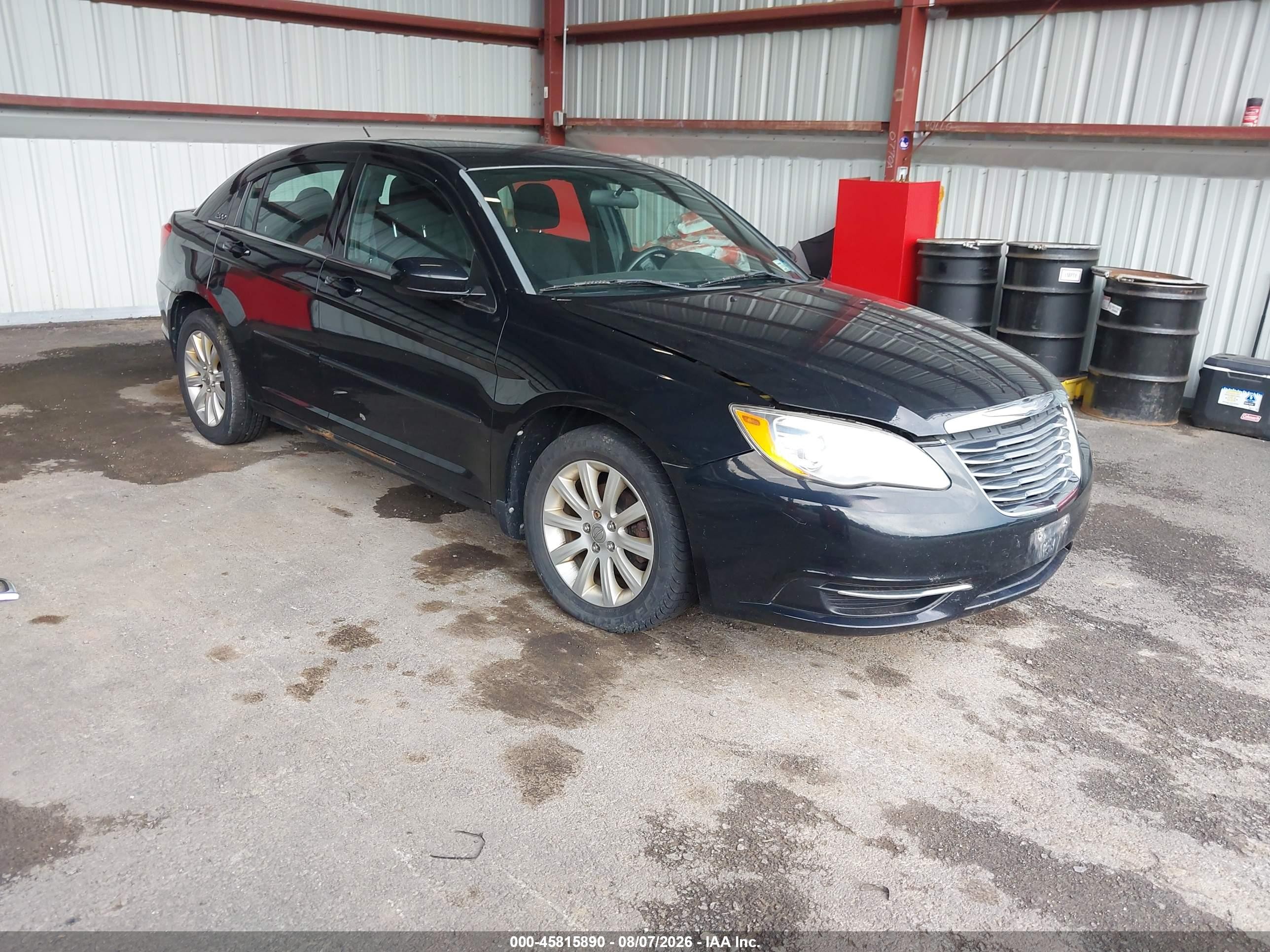 2012 Chrysler 200 Touring Черный vin: 1C3CCBBB9CN190813