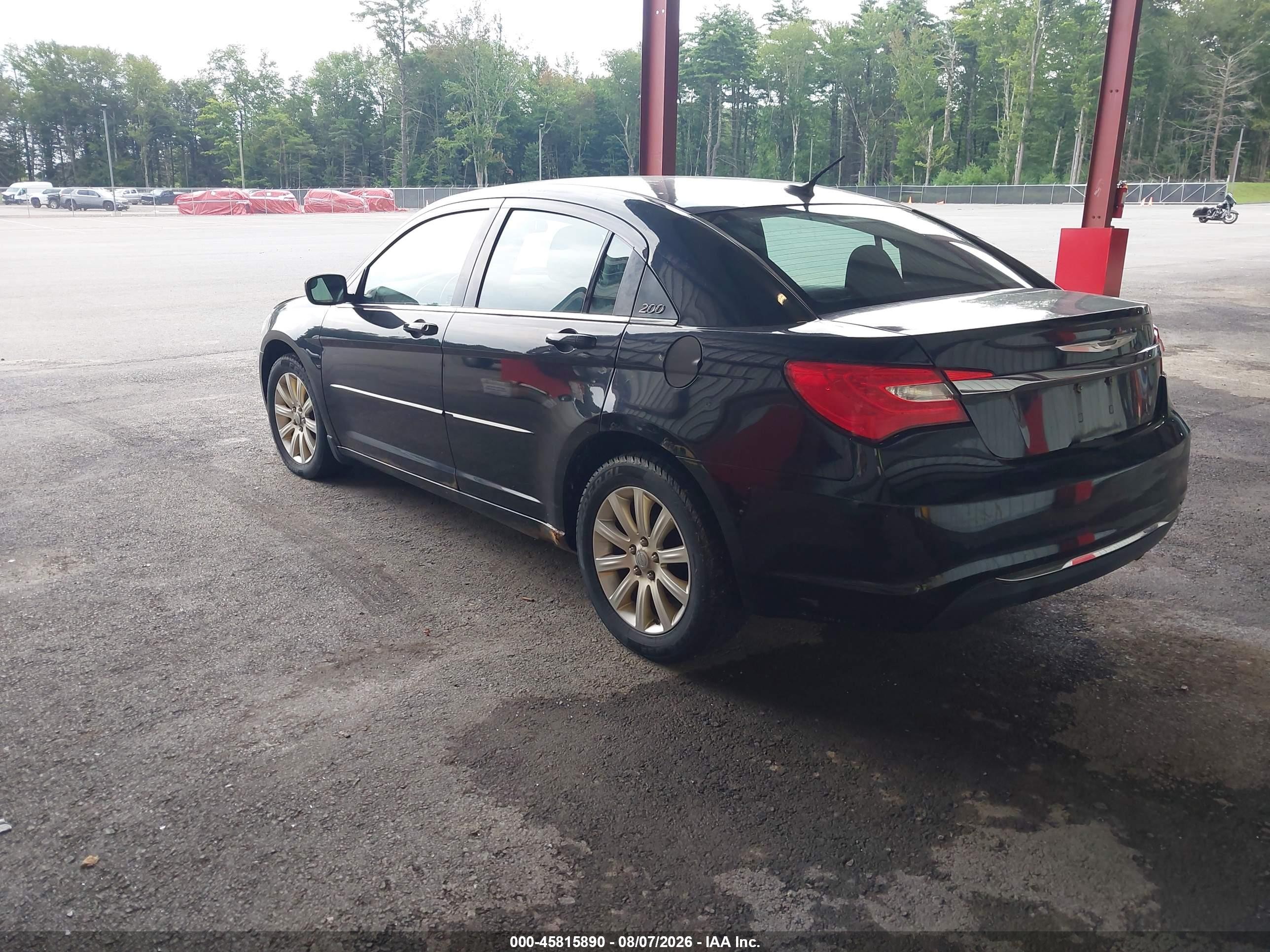2012 Chrysler 200 Touring Черный vin: 1C3CCBBB9CN190813