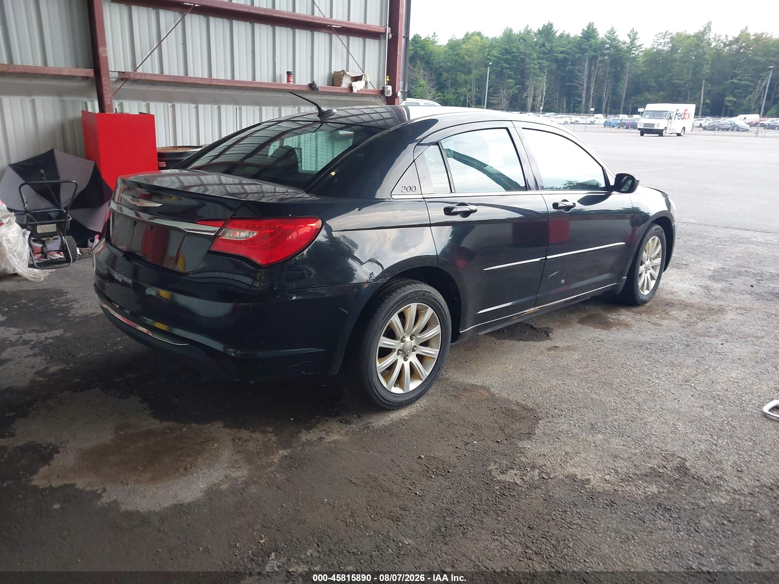 2012 Chrysler 200 Touring Черный vin: 1C3CCBBB9CN190813