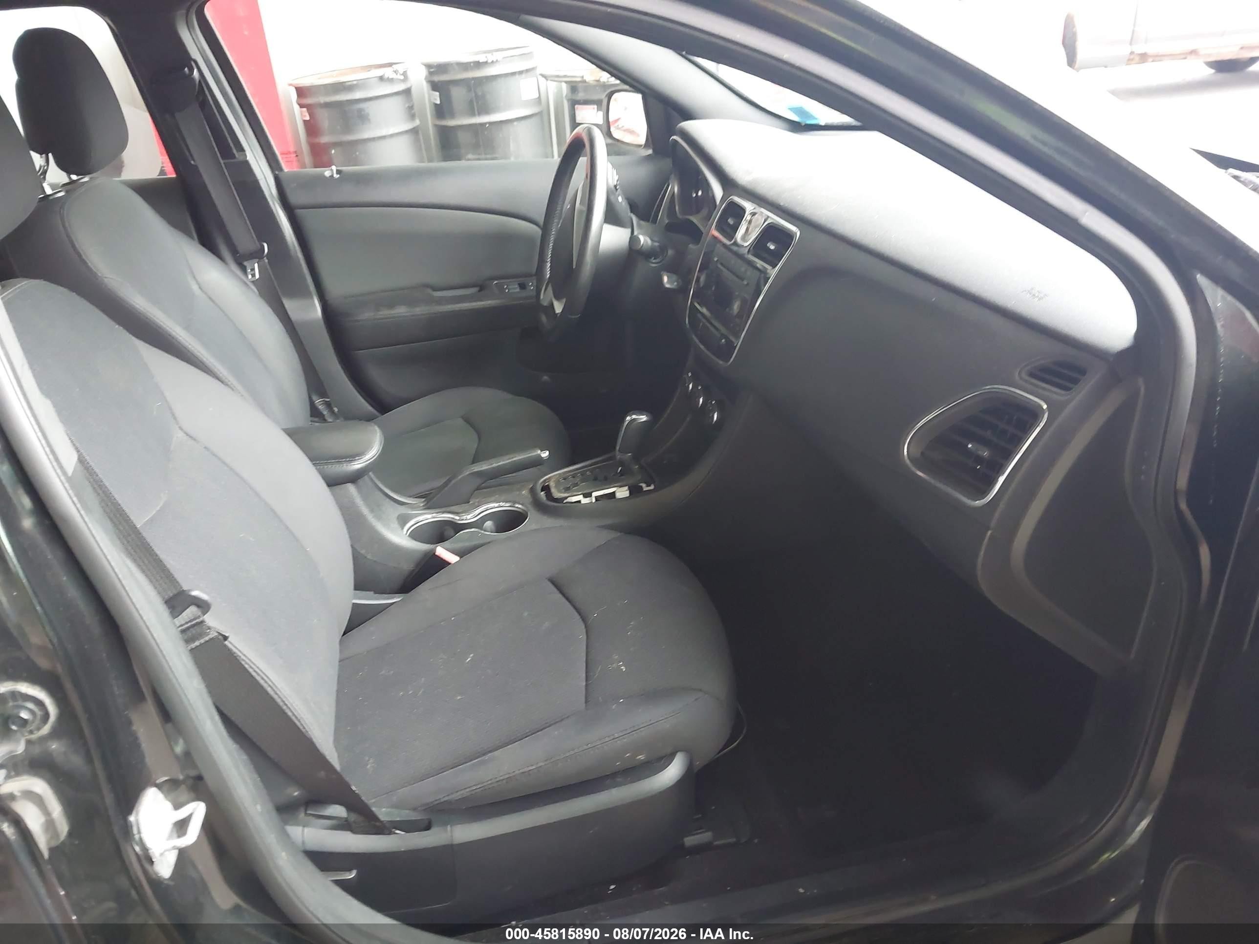 2012 Chrysler 200 Touring Черный vin: 1C3CCBBB9CN190813