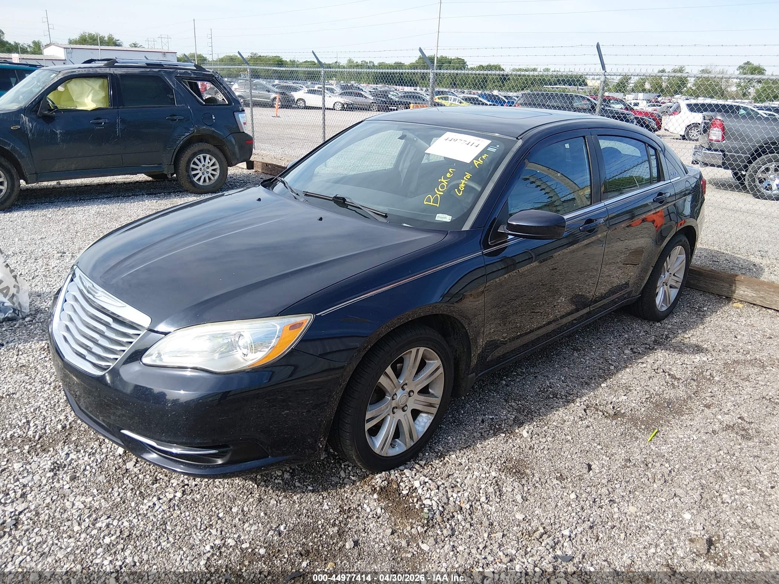 2012 Chrysler 200 Touring Black vin: 1C3CCBBB9CN226970