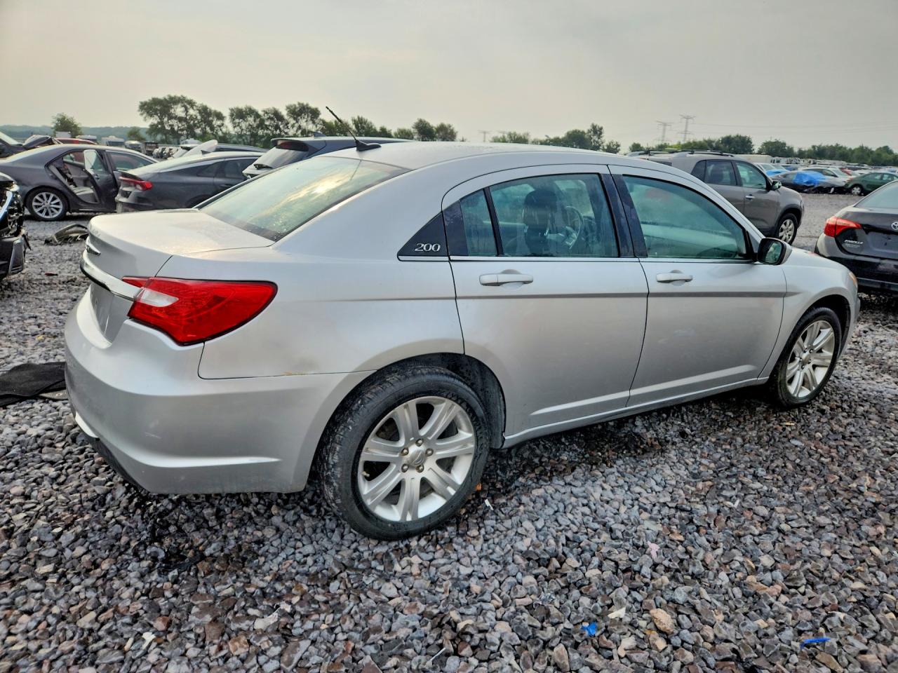2012 Chrysler 200 Touring Silver vin: 1C3CCBBB9CN278356