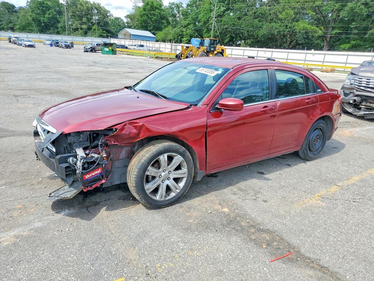2012 Chrysler 200 Touring Maroon vin: 1C3CCBBB9CN301859