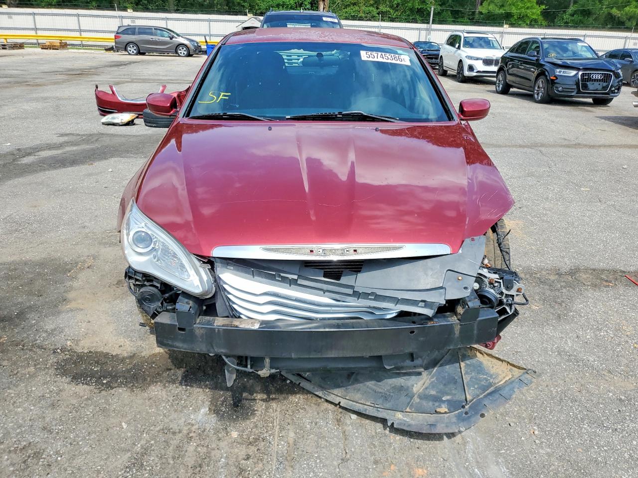 2012 Chrysler 200 Touring Maroon vin: 1C3CCBBB9CN301859