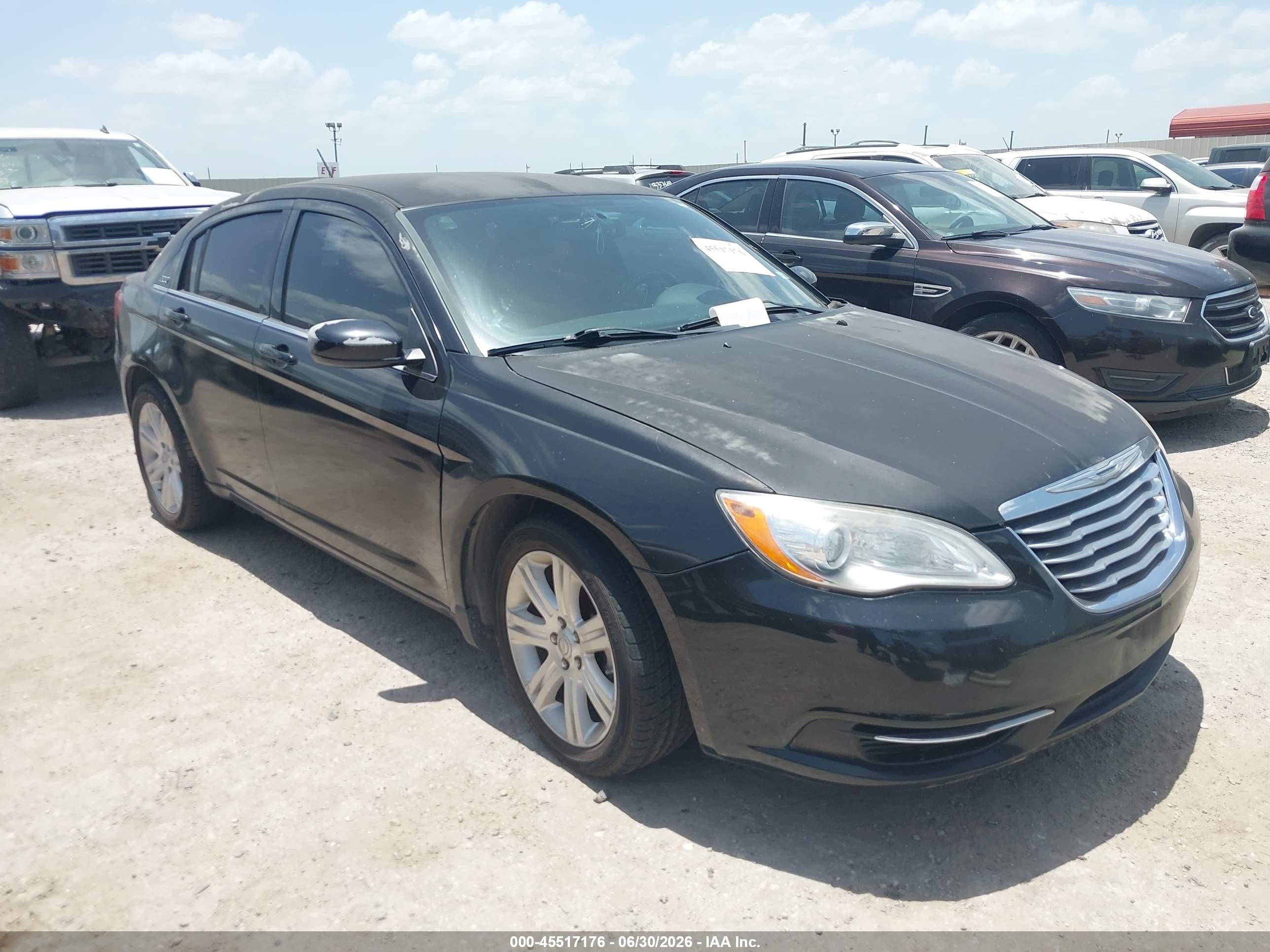 2013 Chrysler 200 Touring Black vin: 1C3CCBBB9DN542015