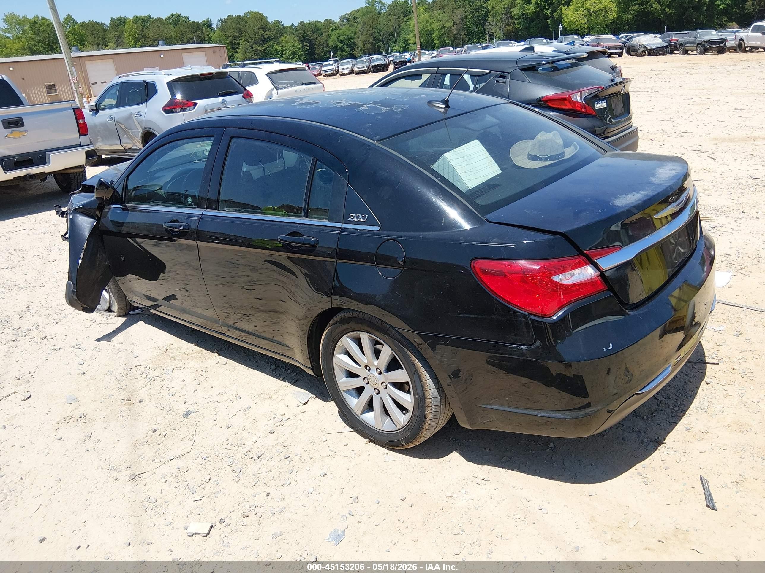 2013 Chrysler 200 Touring Черный vin: 1C3CCBBB9DN545321