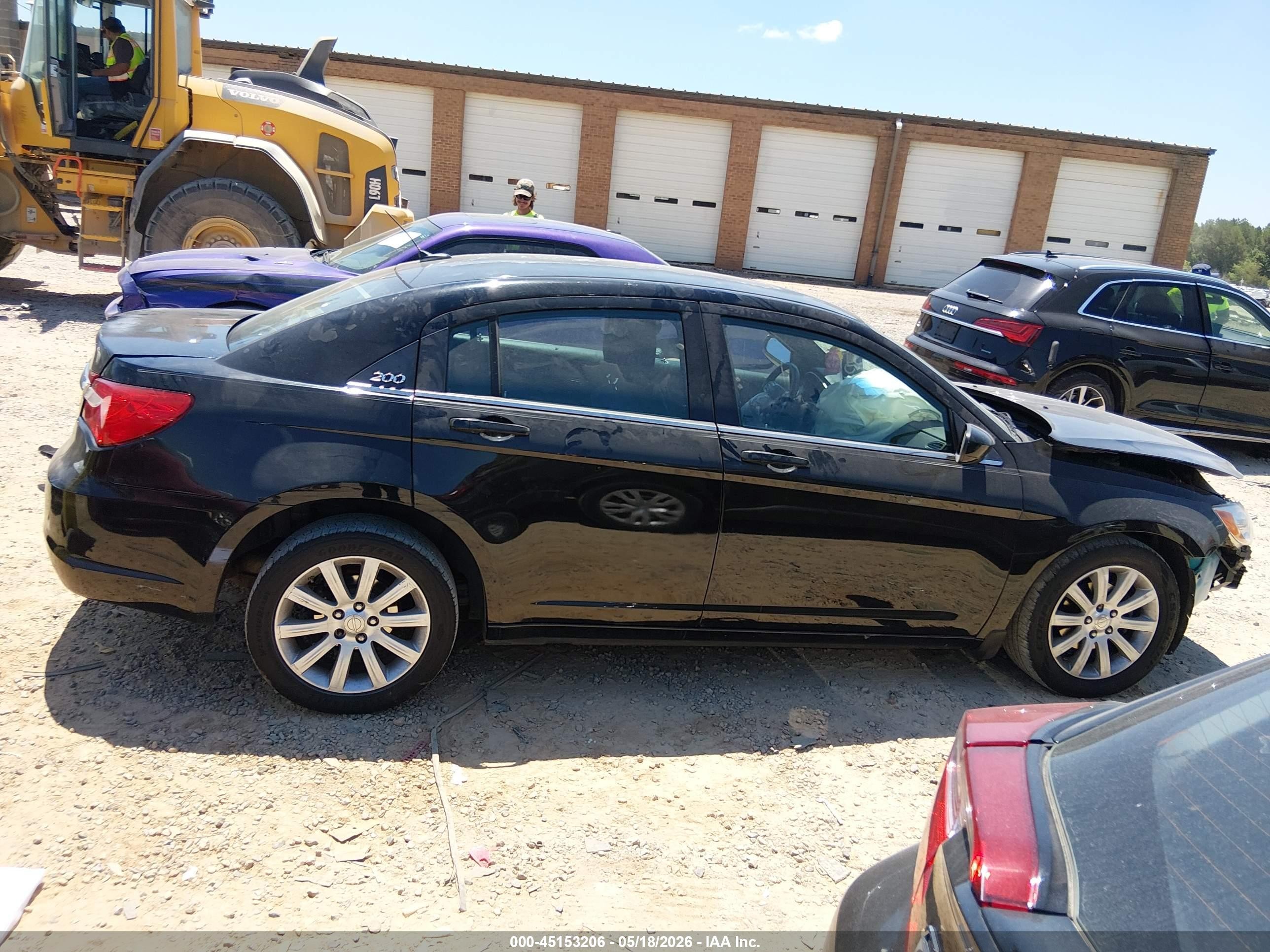 2013 Chrysler 200 Touring Черный vin: 1C3CCBBB9DN545321