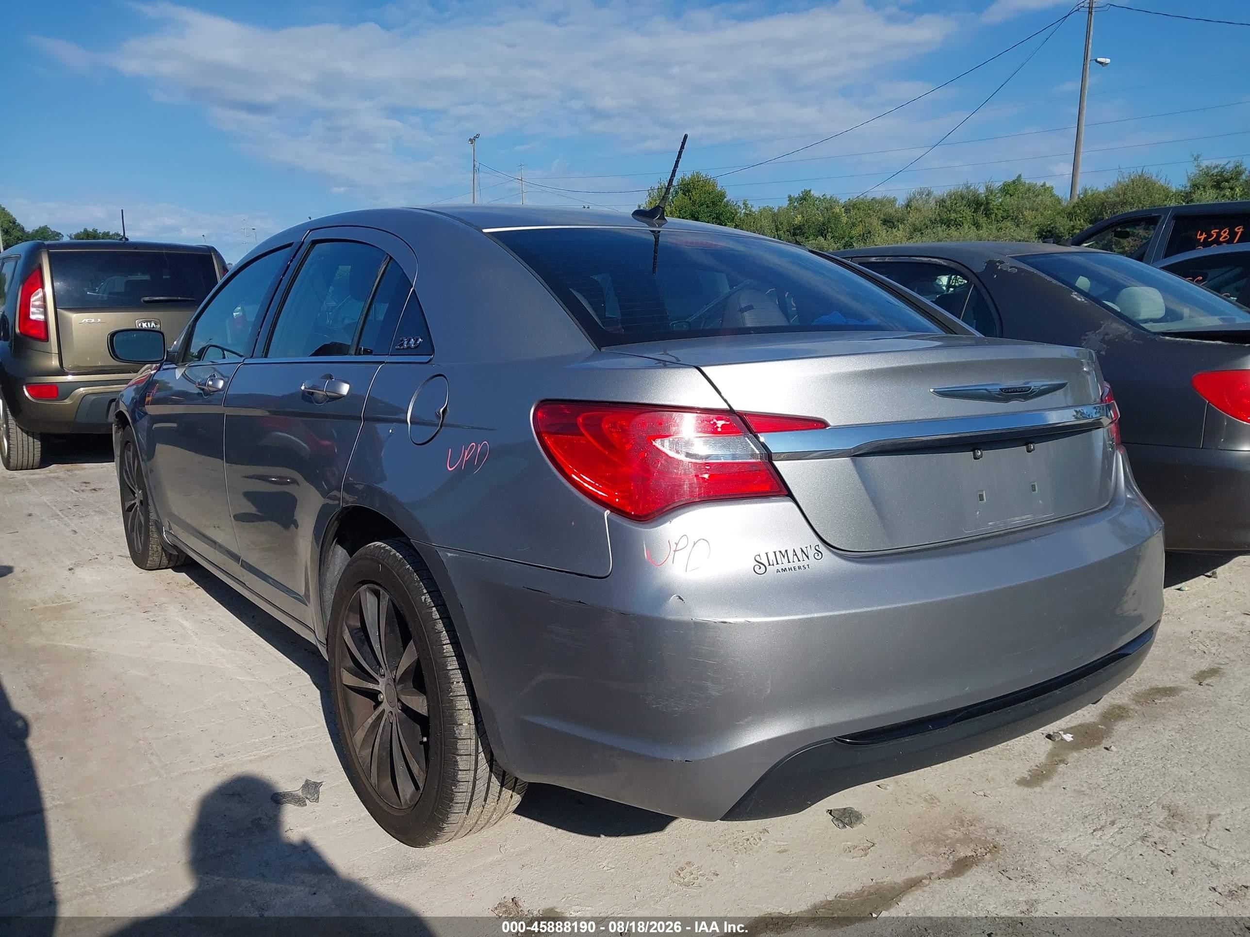 2013 Chrysler 200 Touring Silver vin: 1C3CCBBB9DN578481