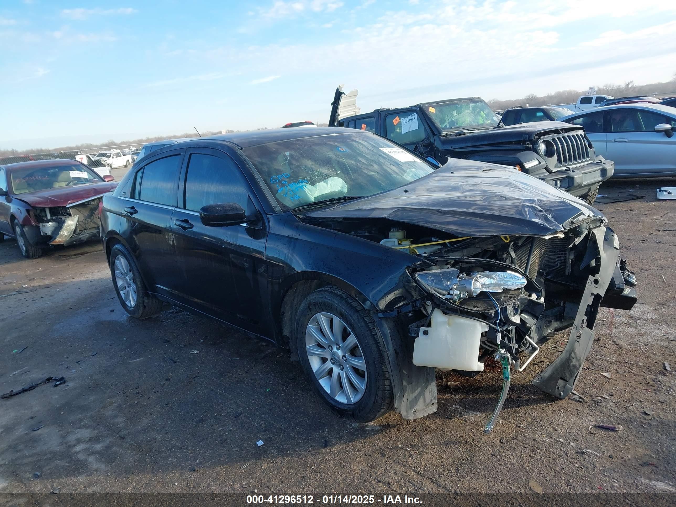2013 Chrysler 200 Touring Black vin: 1C3CCBBB9DN611897