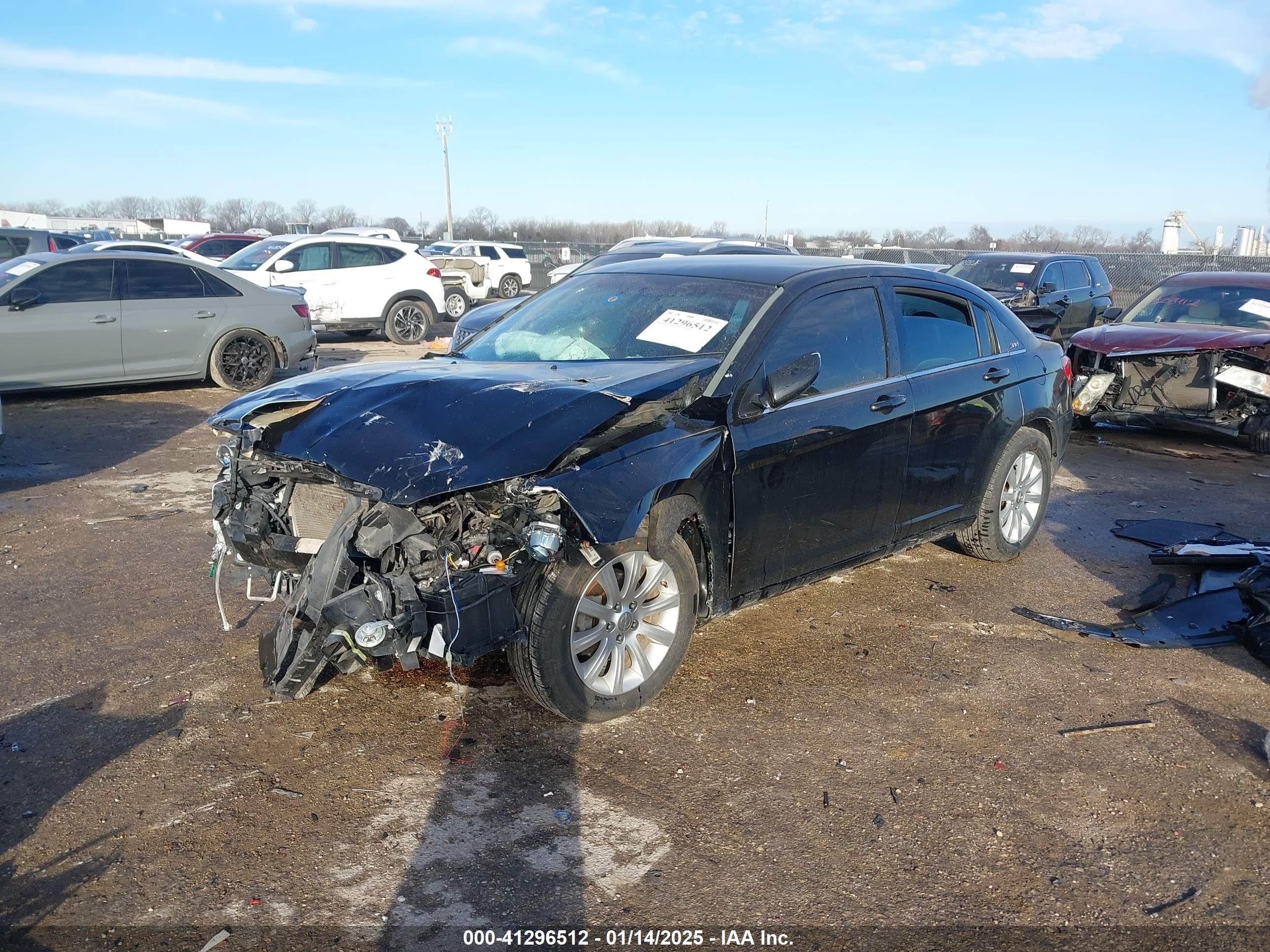 2013 Chrysler 200 Touring Black vin: 1C3CCBBB9DN611897